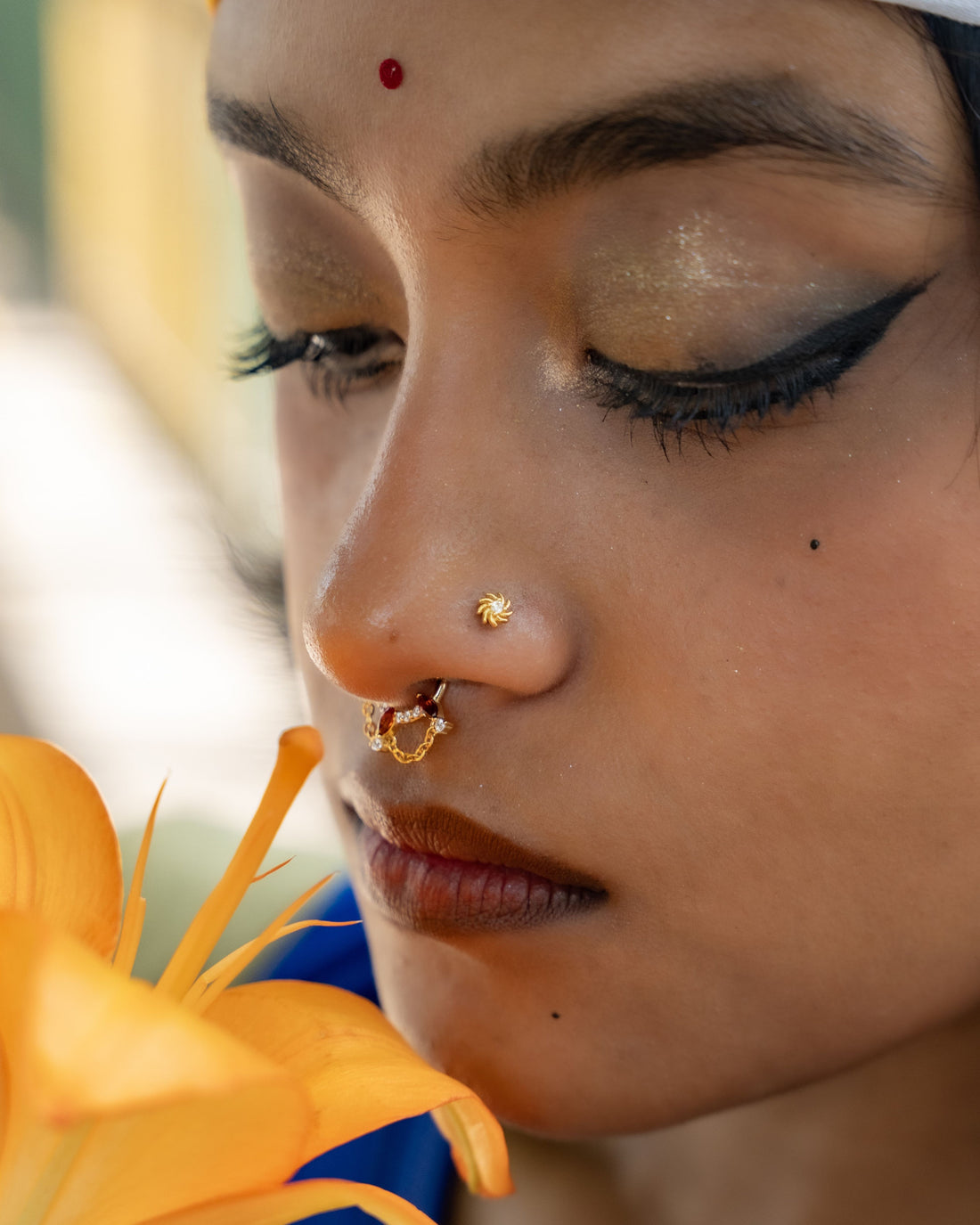 Swirl Pinwheel Nose Pin