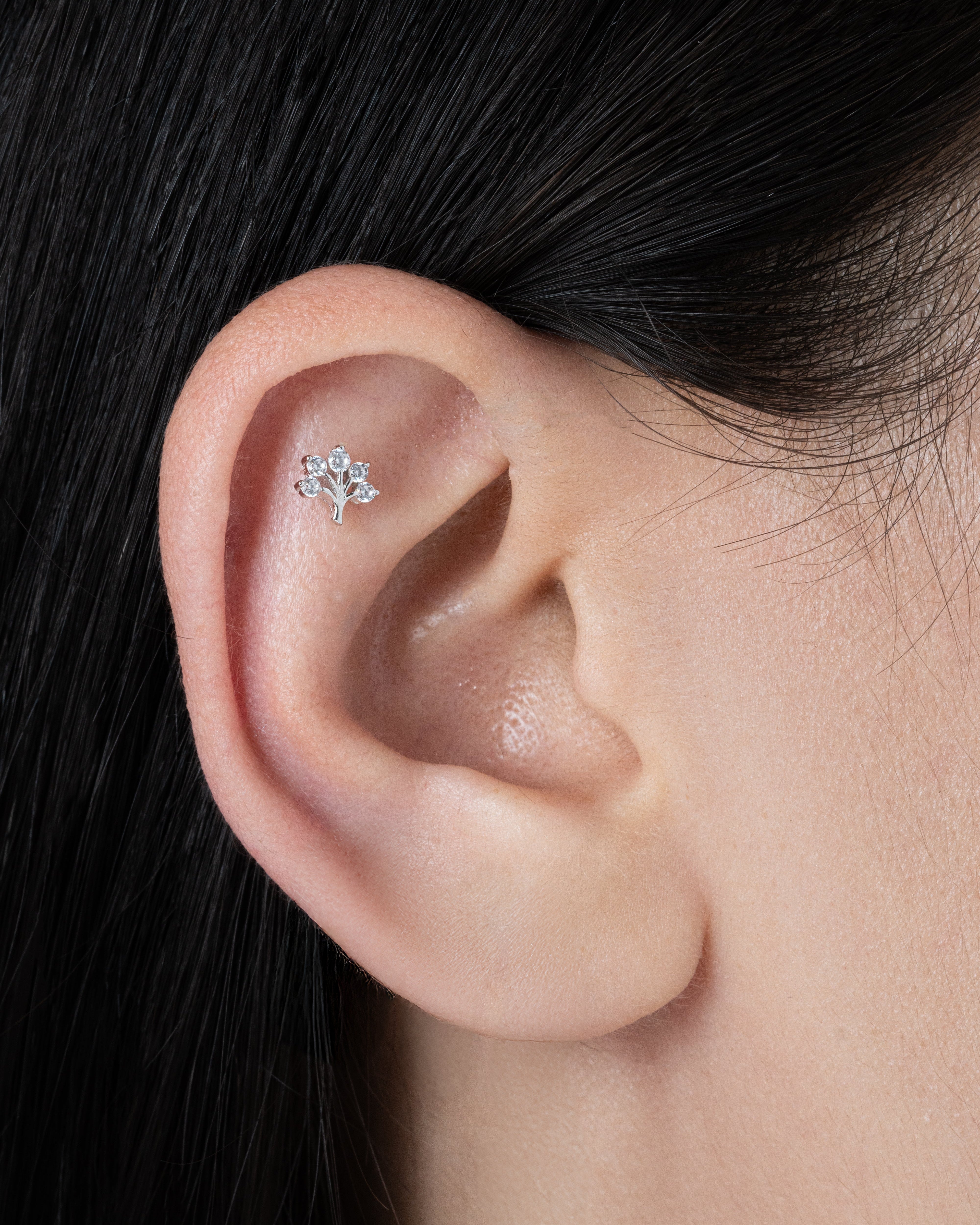 Tree Of Life - Zircon Enhanced Stud Earrings