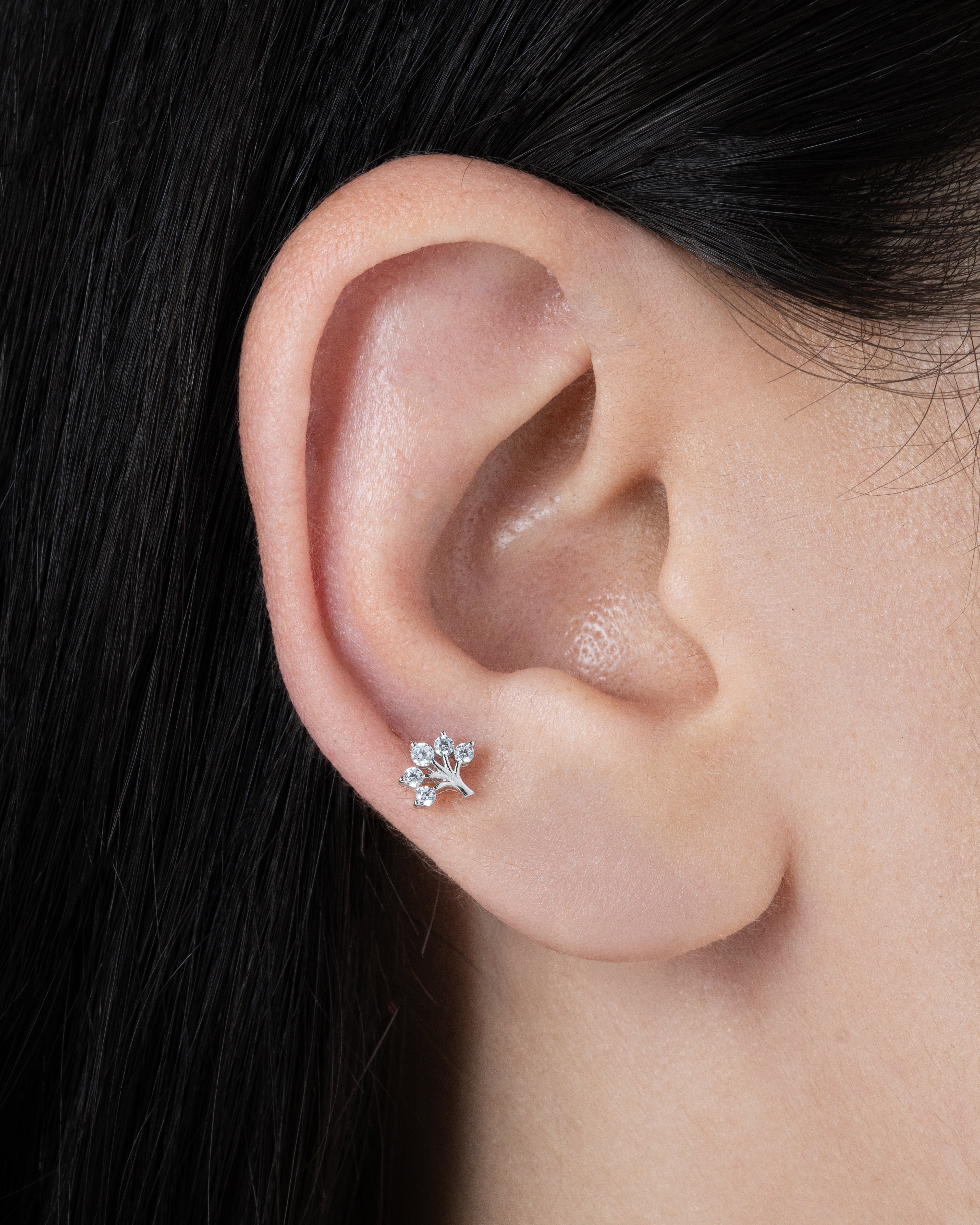 Tree Of Life - Zircon Enhanced Stud Earrings