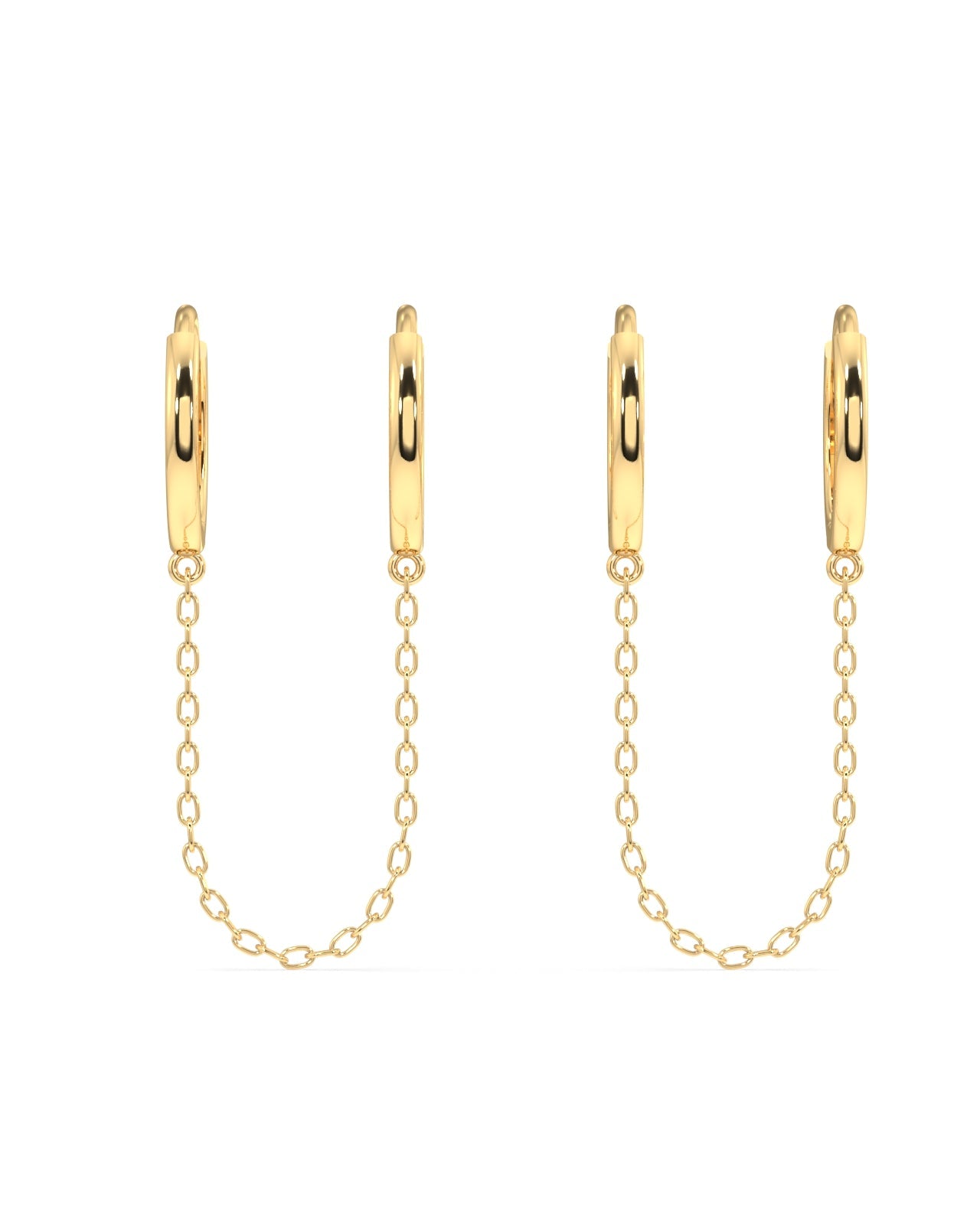 Chain Connector Essential Hoop Chain Earrings