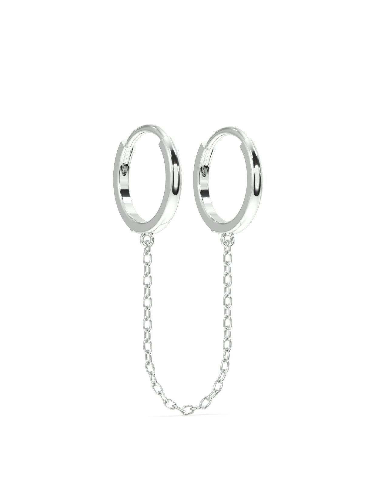 Chain Connector Essential Hoop Chain Earrings