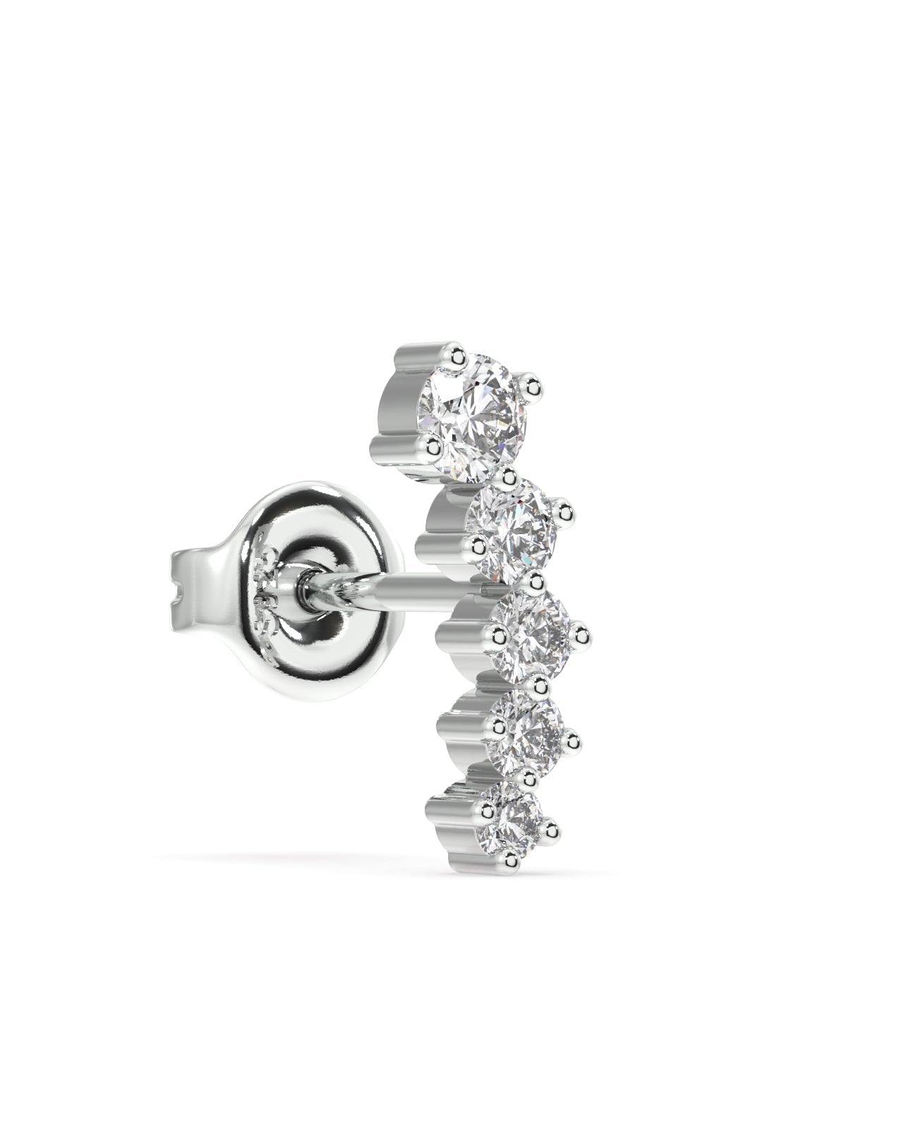 Five Stone Climber Studs Earrings