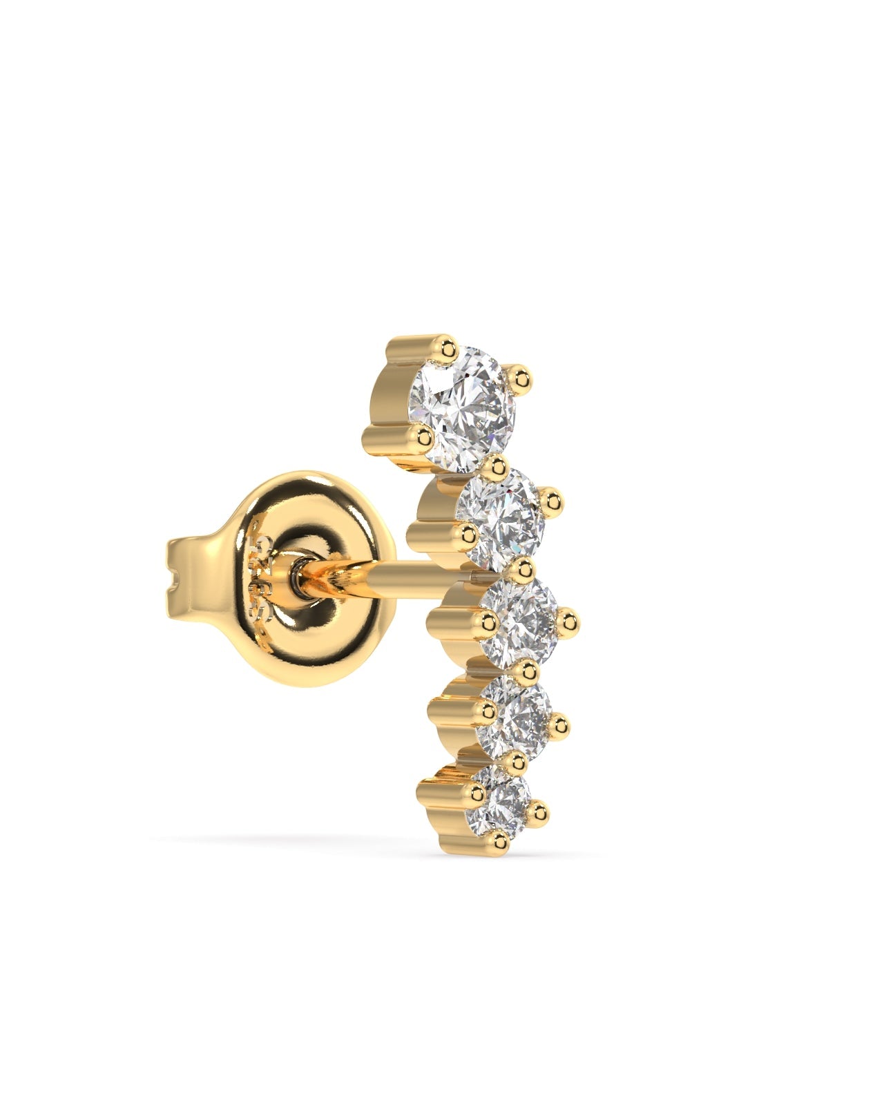 Five Stone Climber Studs Earrings