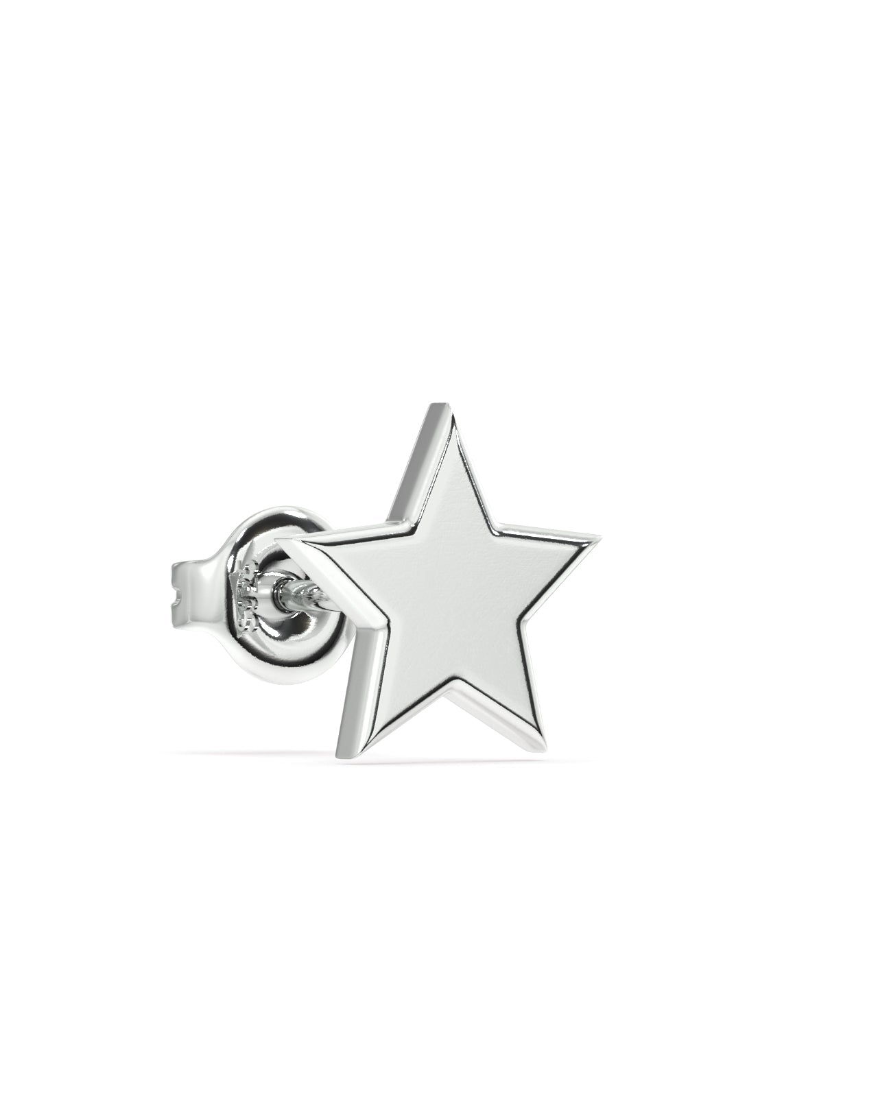 Mismatched Star With A Moon Combination Stud Earrings