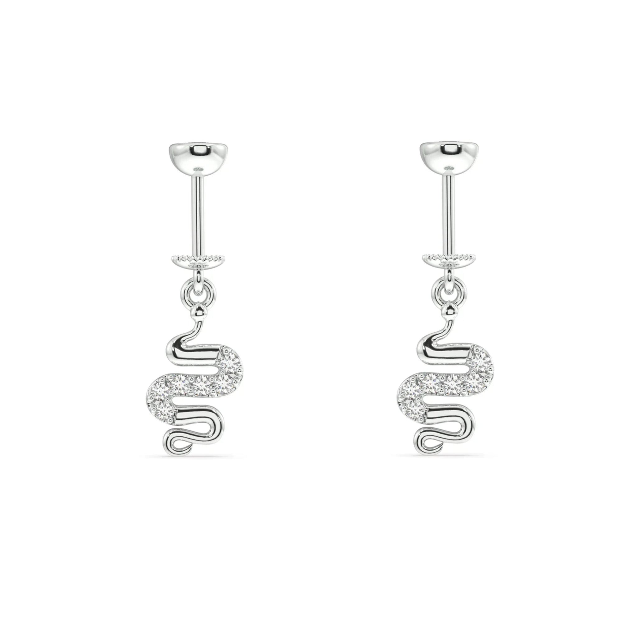 Exclusive Serpent Helix Hanging Earrings