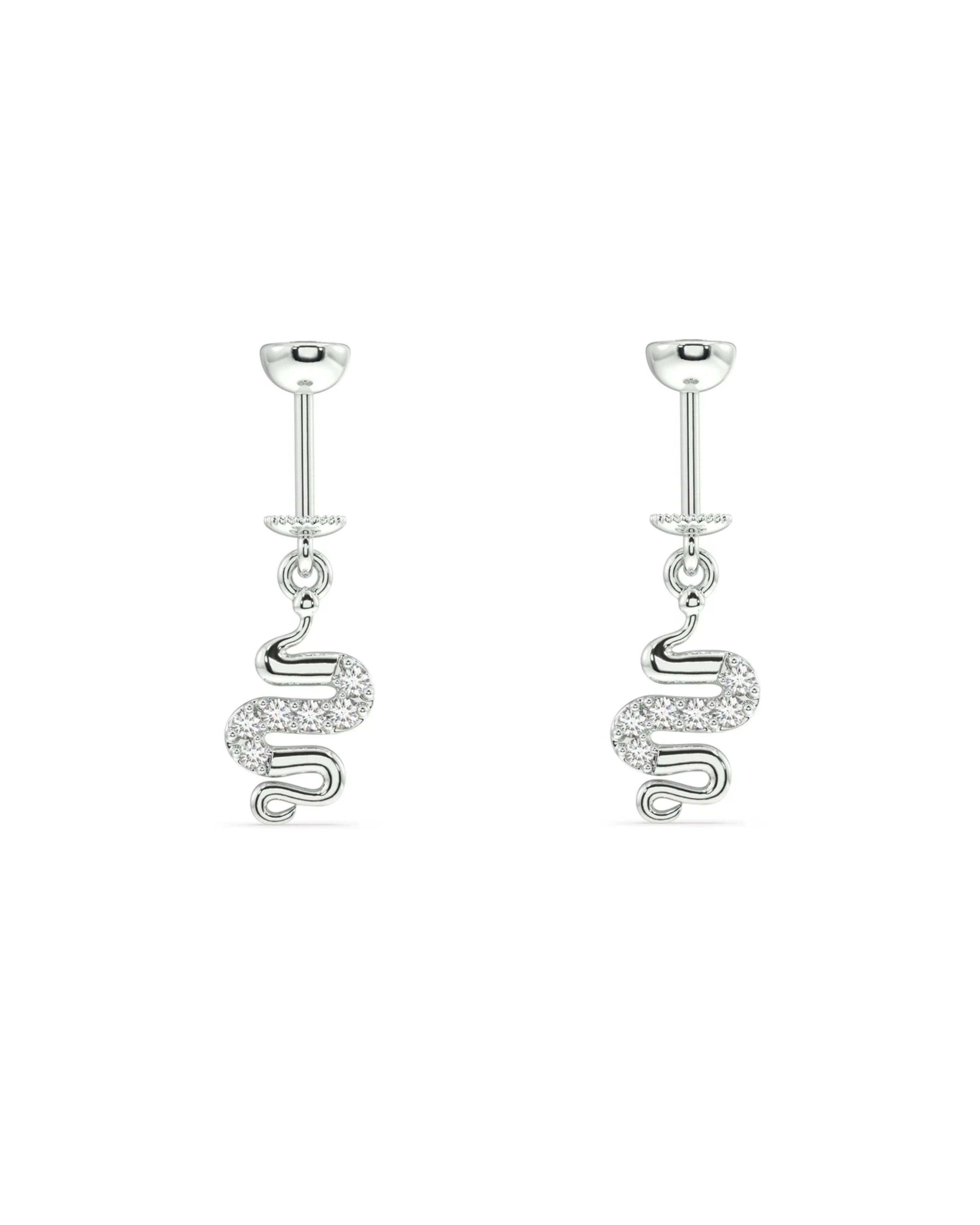 Exclusive Serpent Helix Hanging Earrings