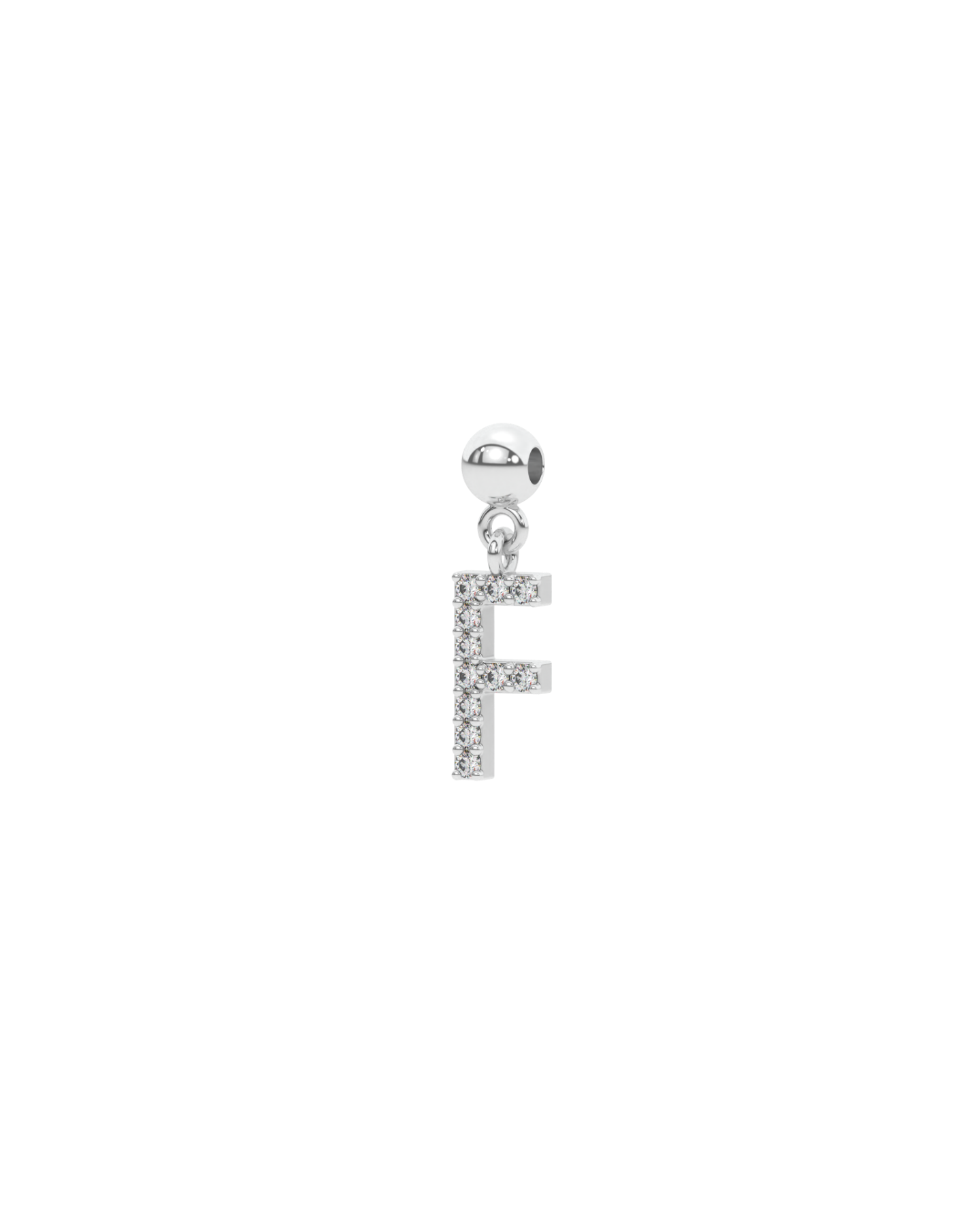 Letter "F" Bead Charm