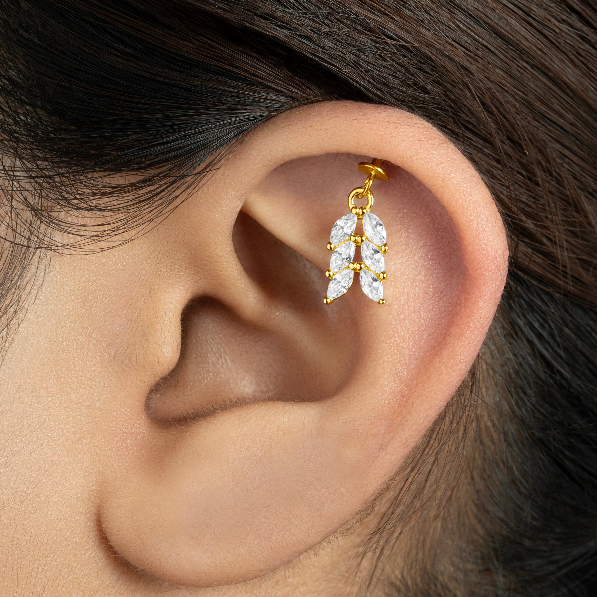 Garland Helix Hanging Earrings