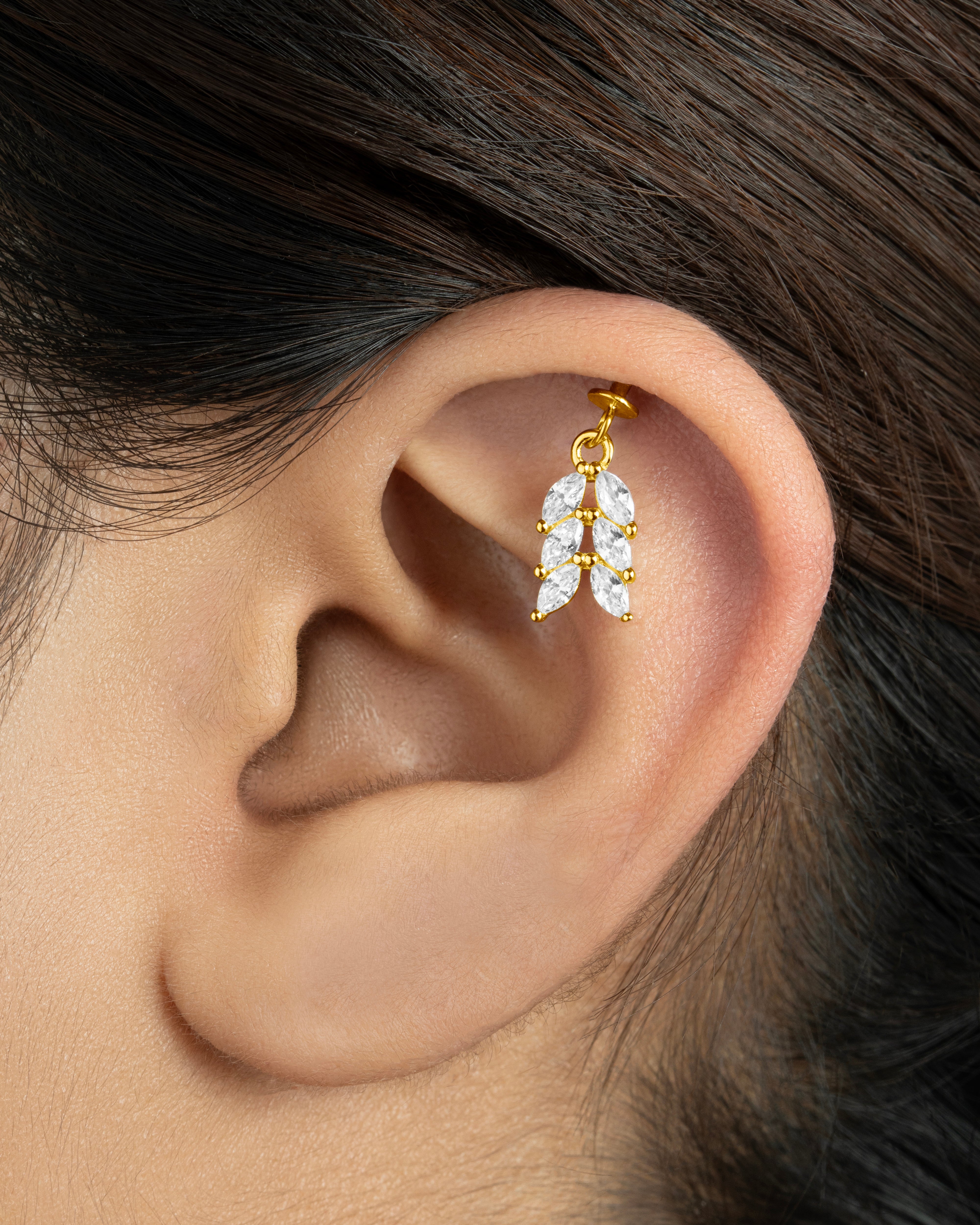 Garland Helix Hanging Earrings