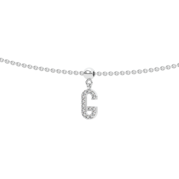 Letter "G" Bead Charm Necklace