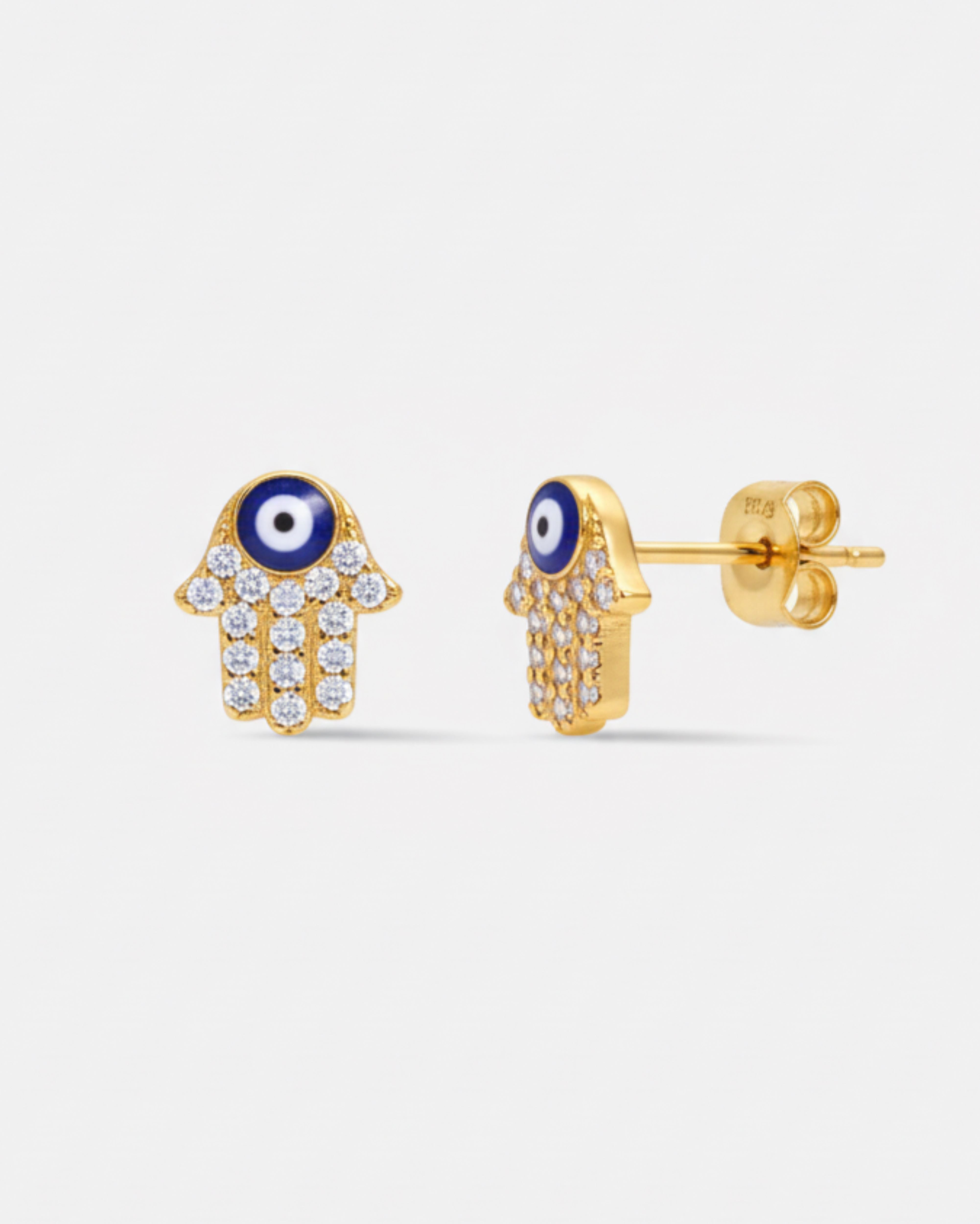 Budha Hand Evil Eye Stud - Minimal Earrings