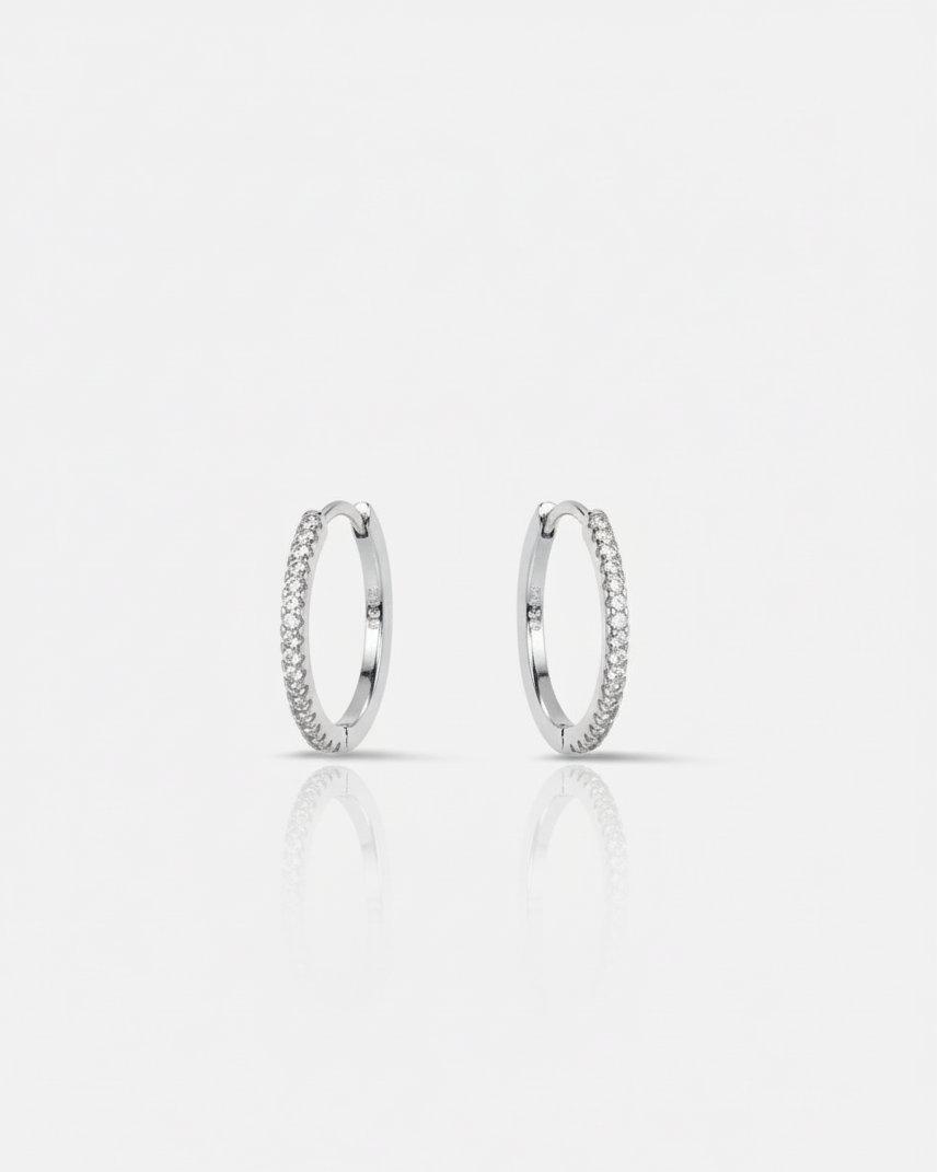 Round Statement Hoop Earrings - 12MM