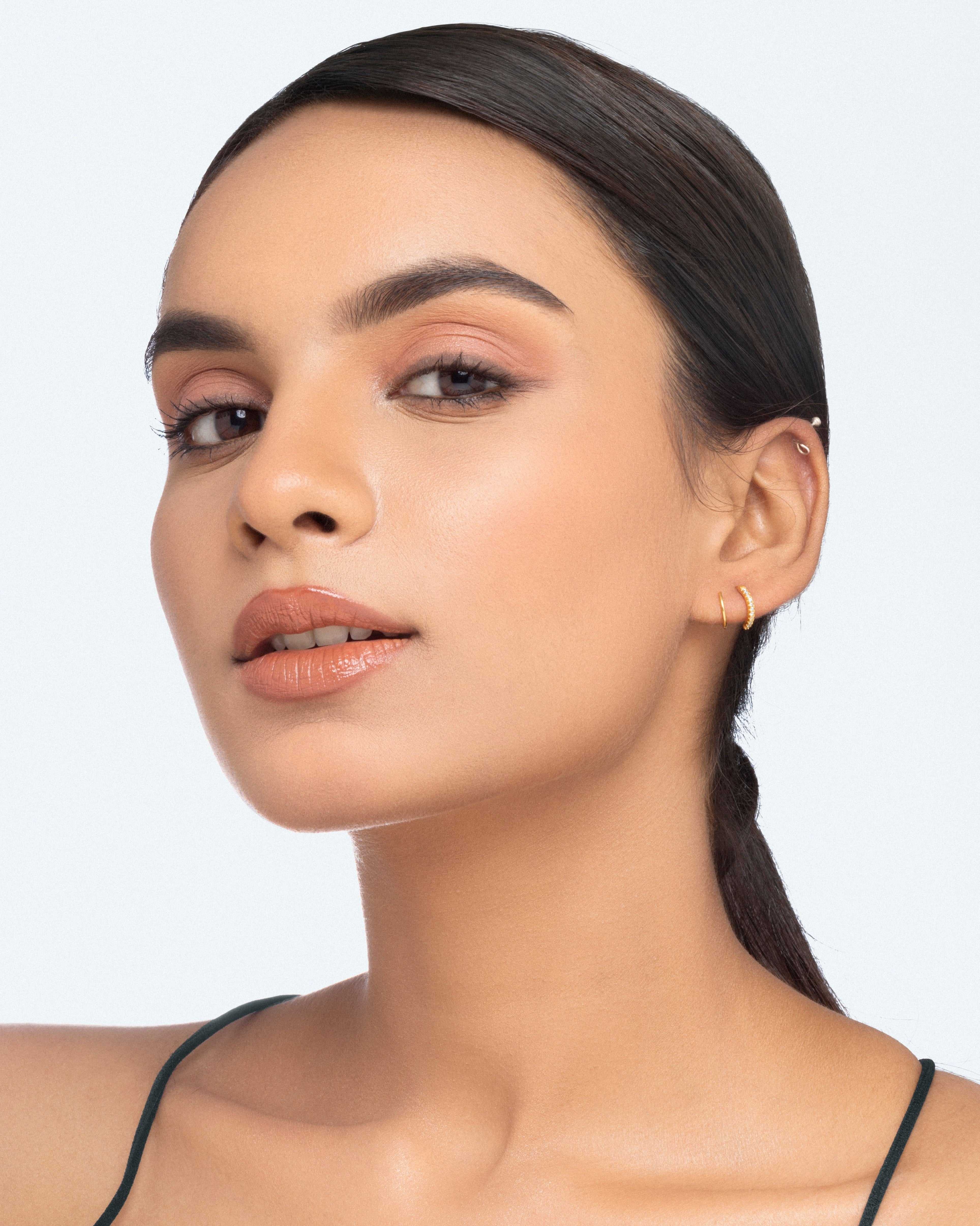 Double Wired Spiral Hoop Earrings