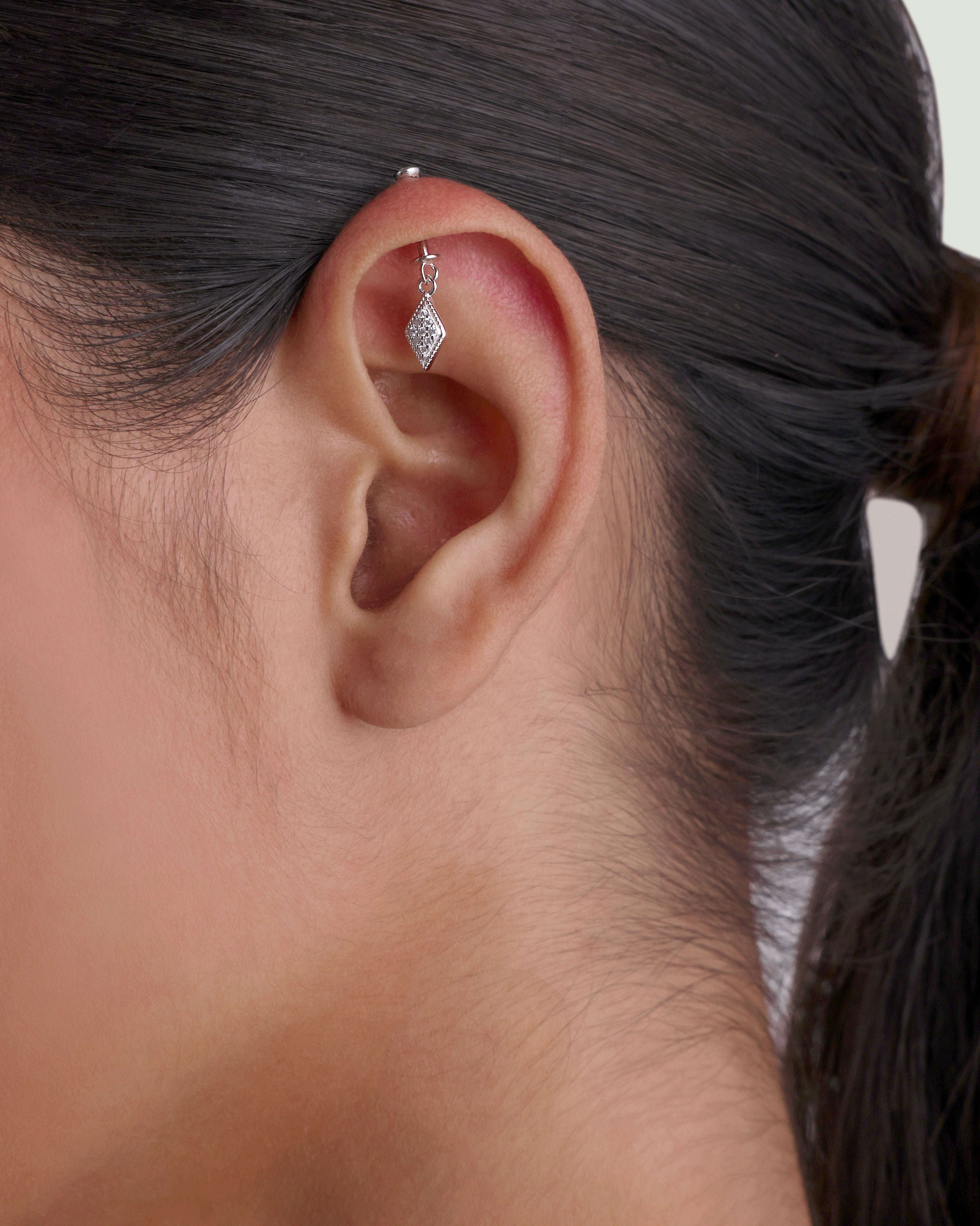 Edgy Helix Hanging Earrings