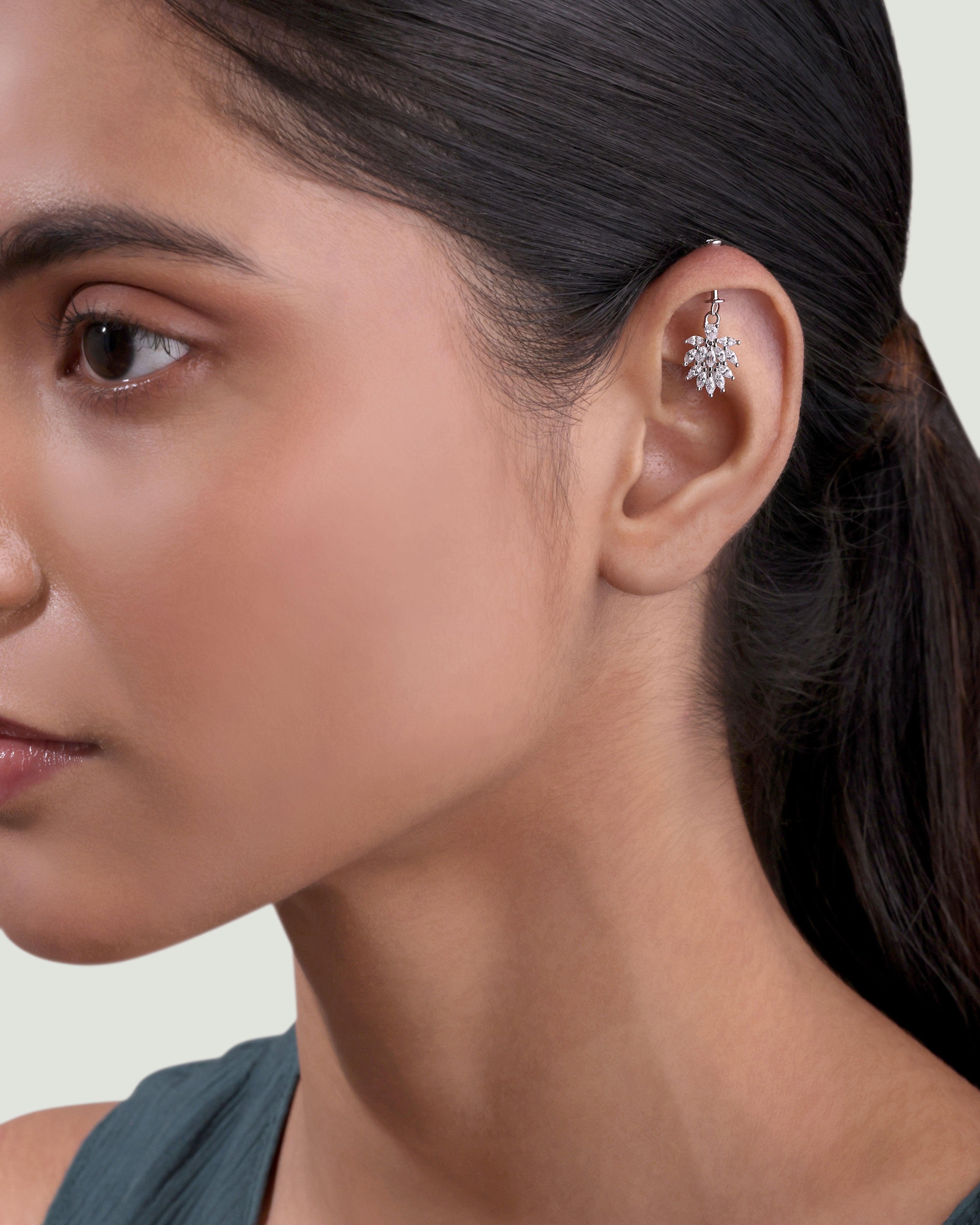 Marquise Flow Helix Hanging Earrings