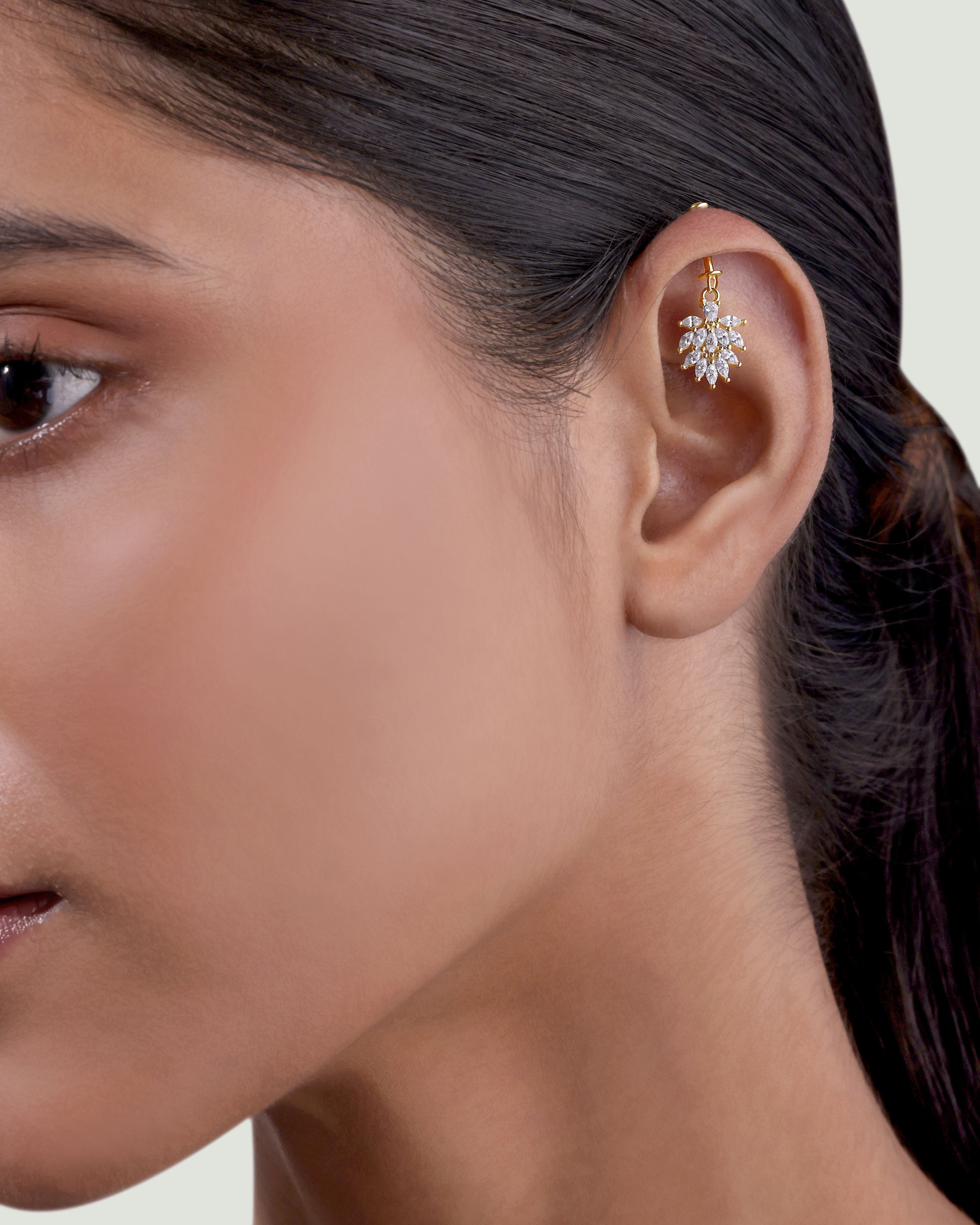Marquise Flow Helix Hanging Earrings