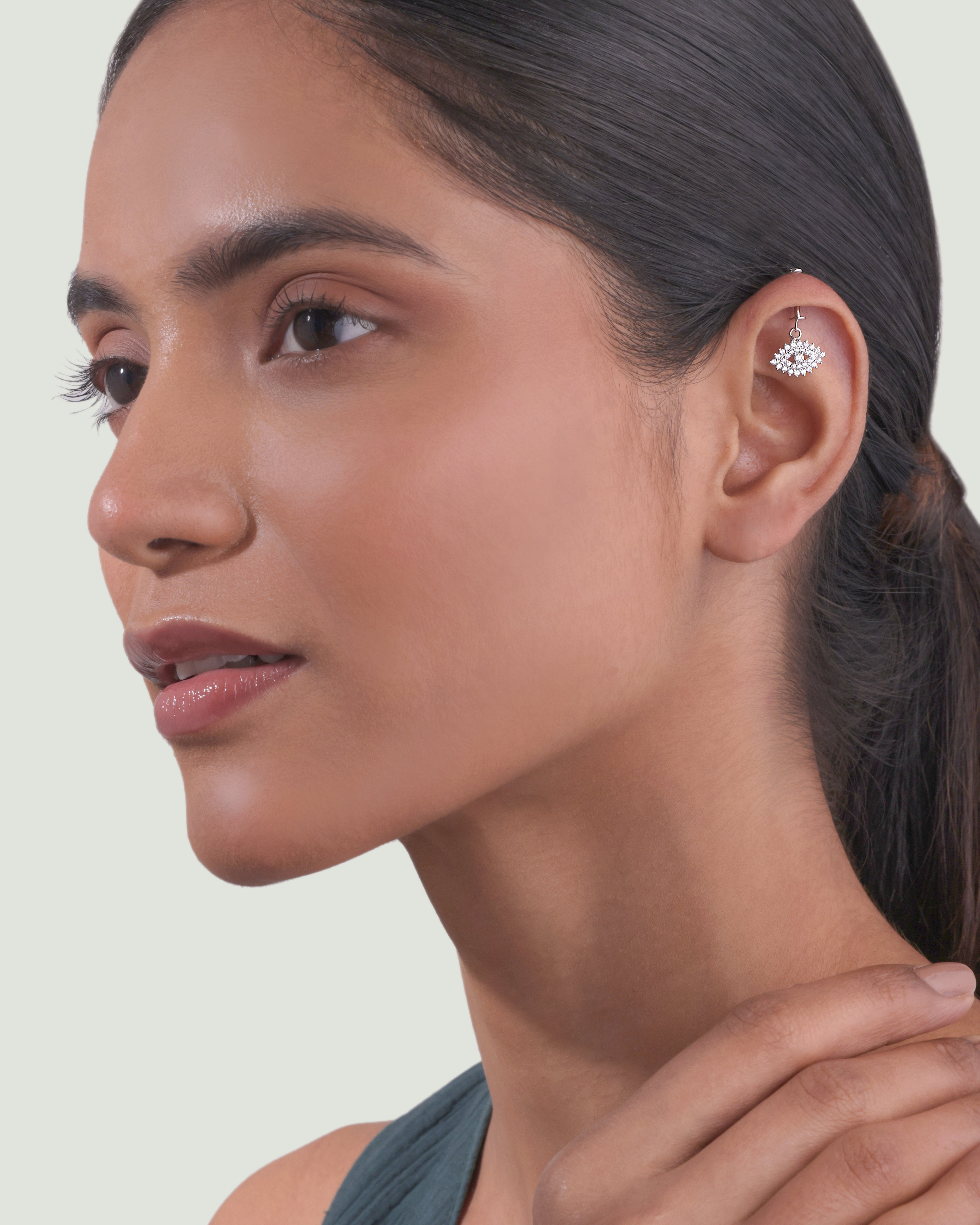 The Luxury Eye Screw Helix Hanging Earrings