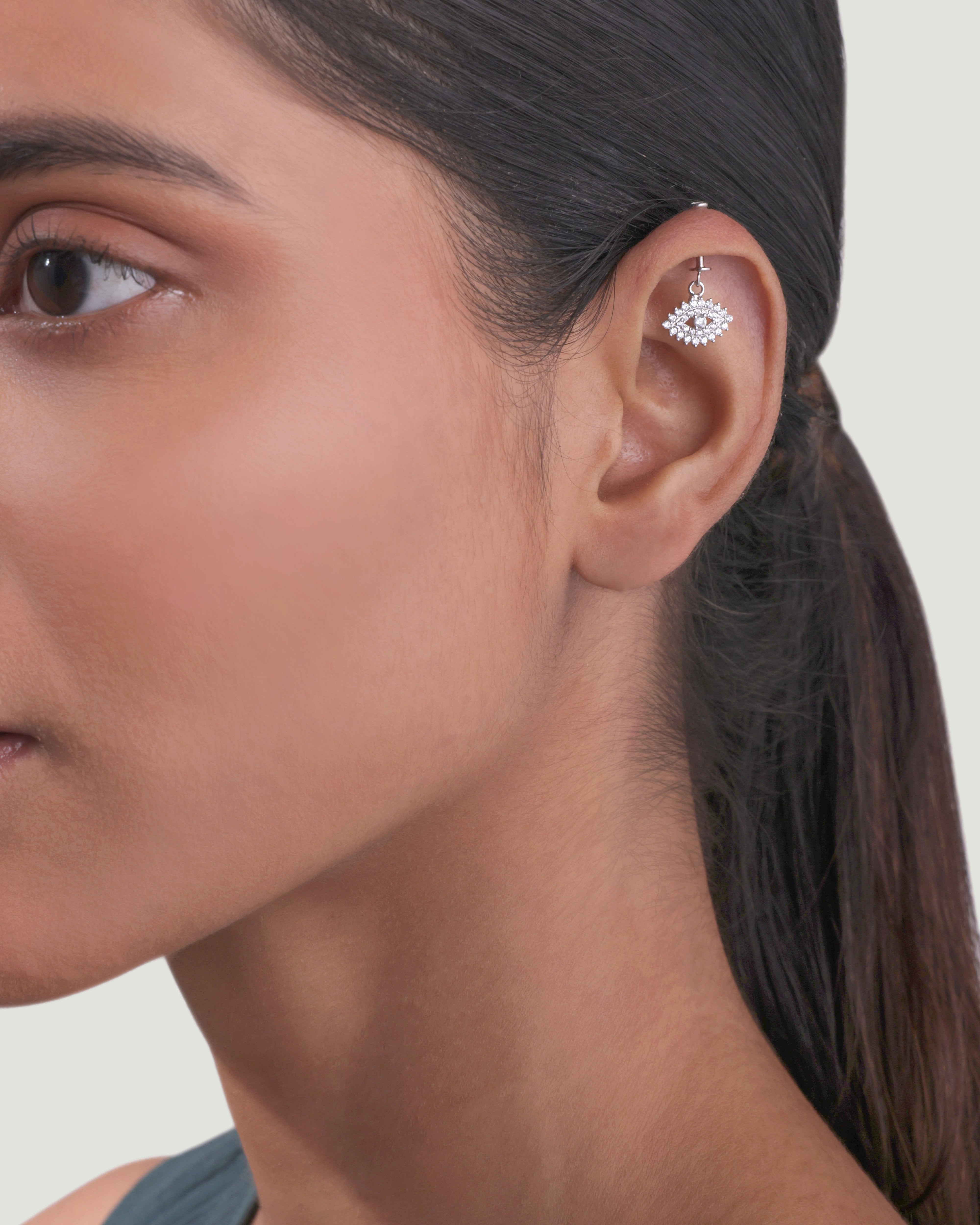 The Luxury Eye Screw Helix Hanging Earrings