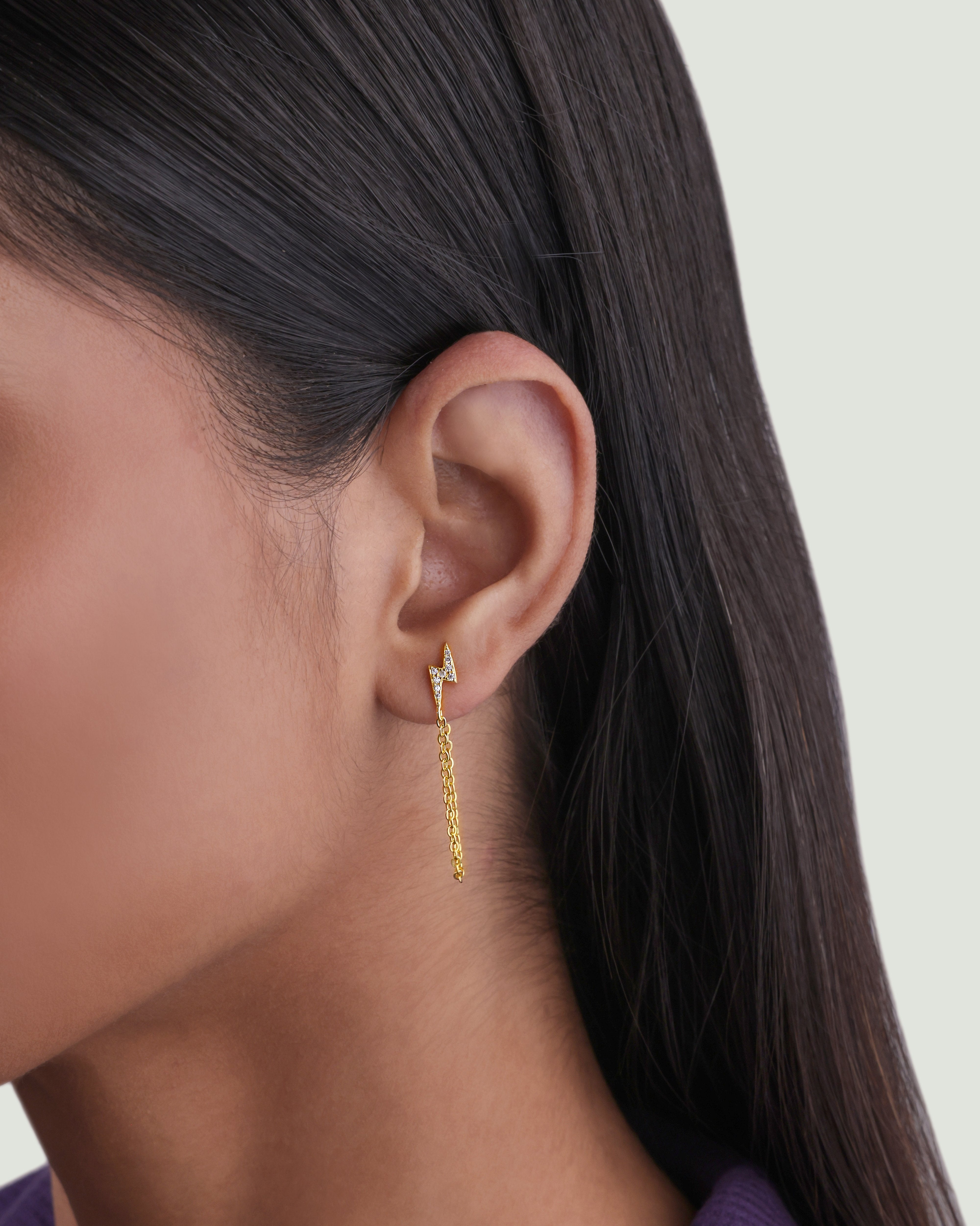 Thunder Dangler Chain Earrings