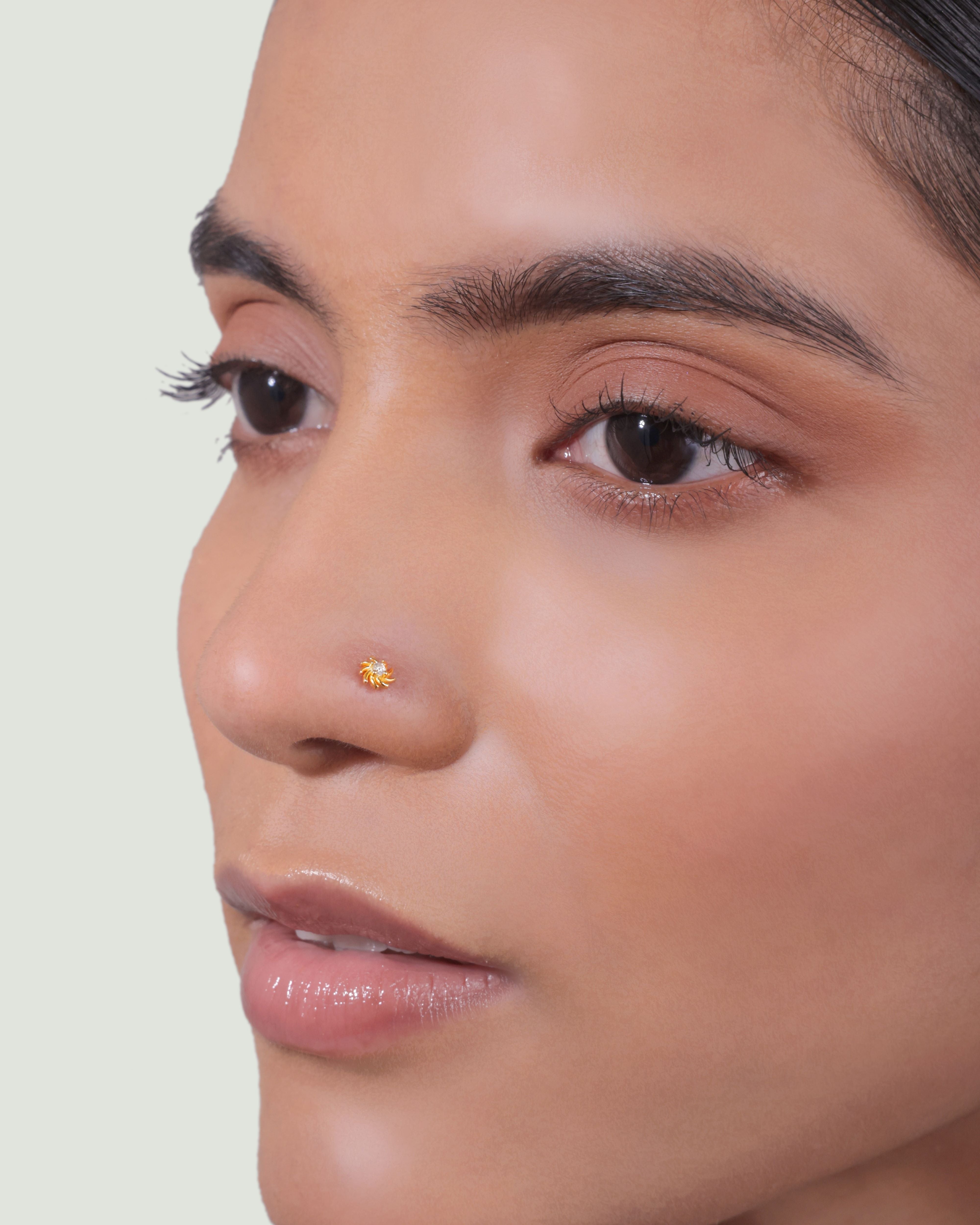 Swirl Pinwheel Nose Pin