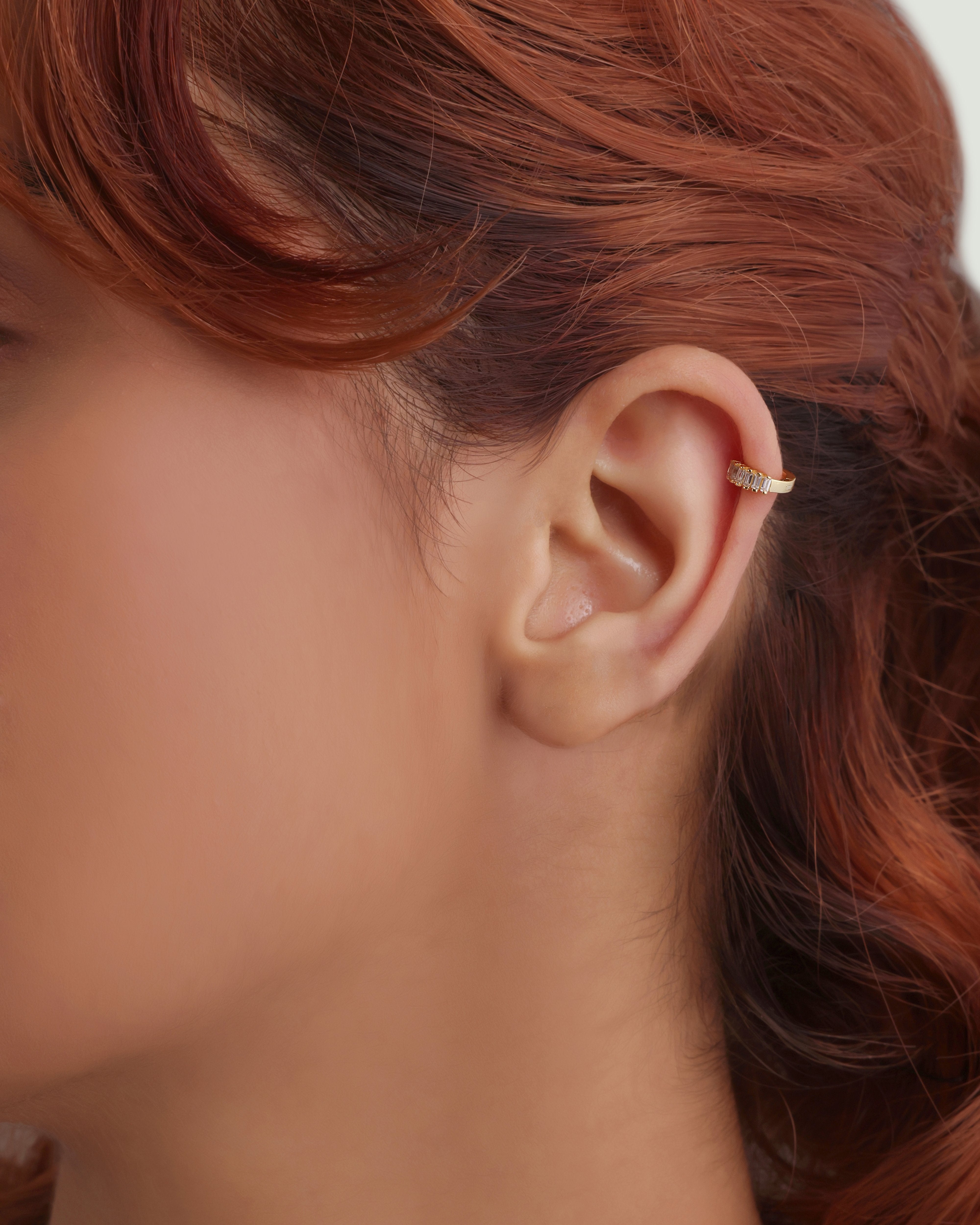 Baguette Hoop Earrings