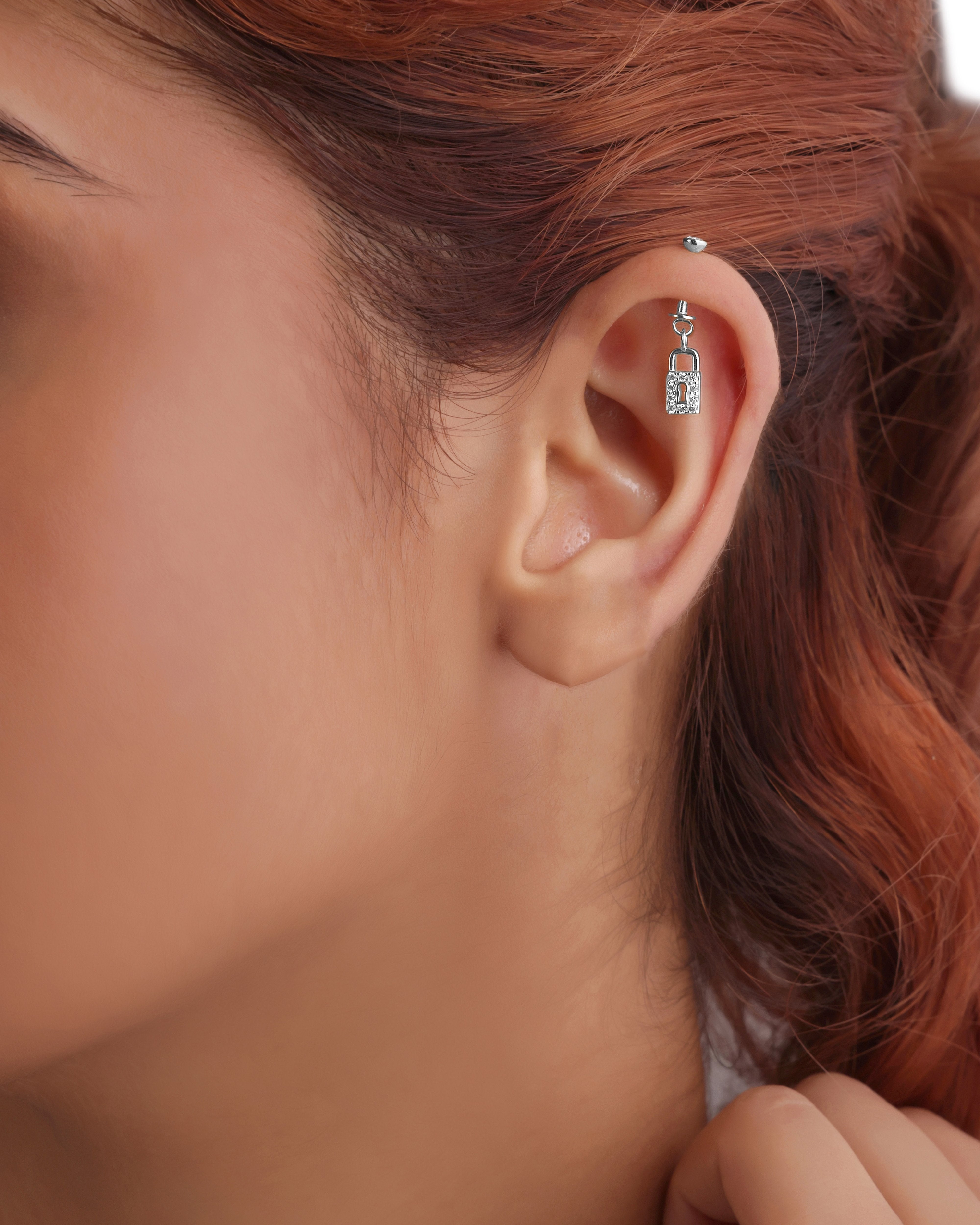 Mismatched "Key To My Lock"- Helix Hanging Earrings