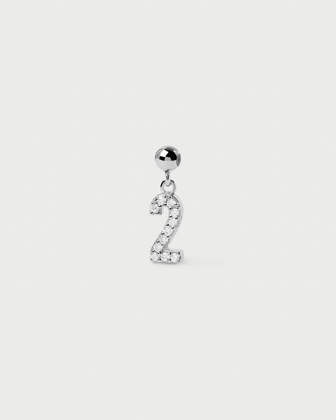 Numbers "2" Bead Charm