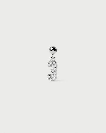 Numbers "3" Bead Charm