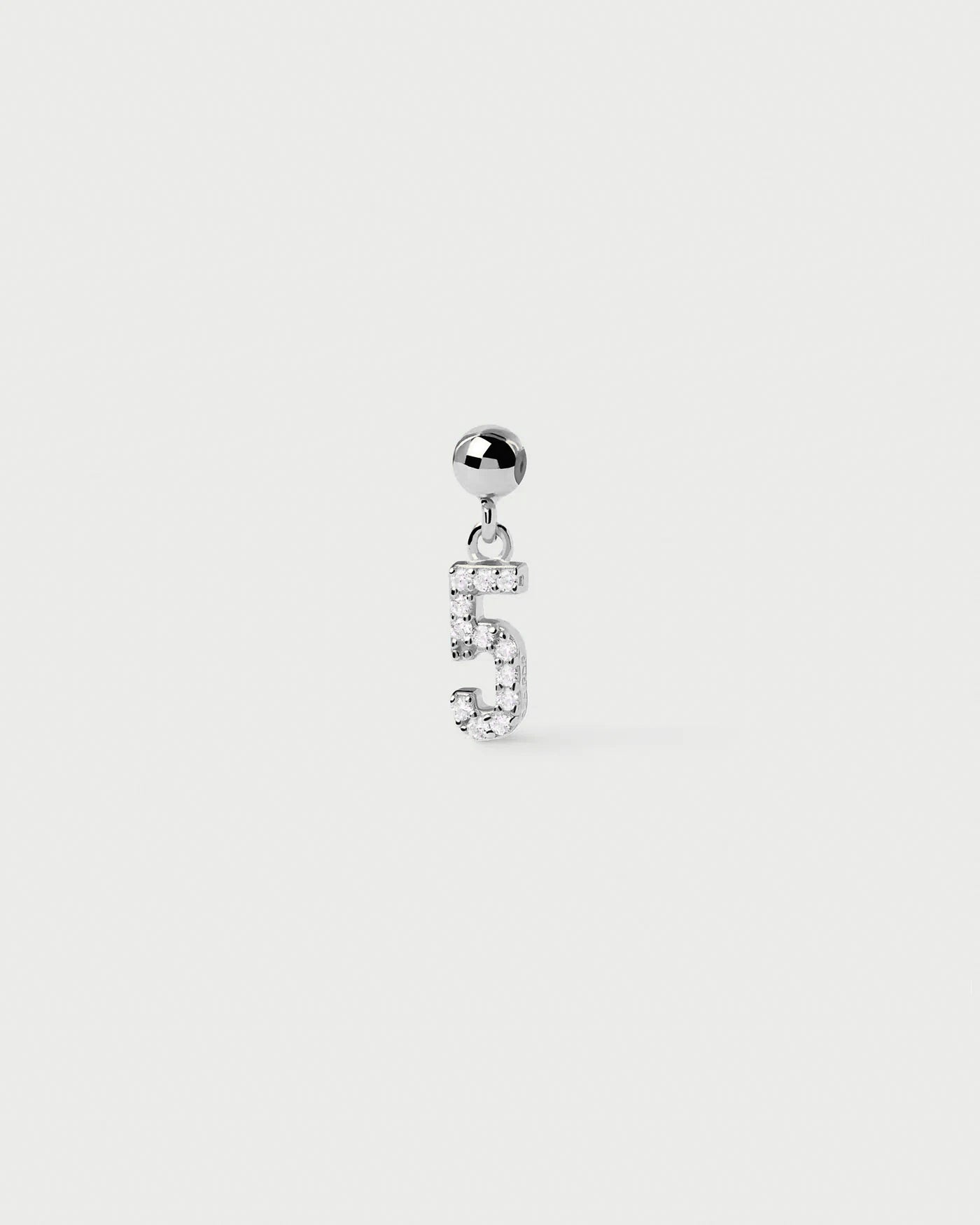 Numbers "5" Bead Charm