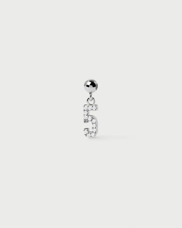 Numbers "5" Bead Charm