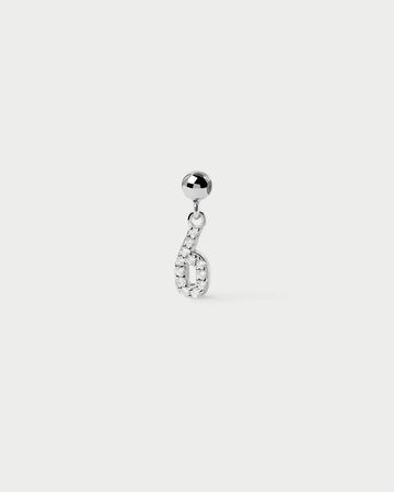 Numbers "6" Bead Charm