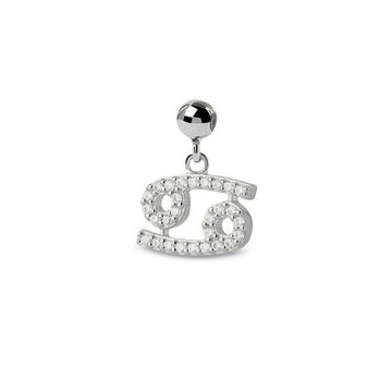 Cancer Stone Pave Zodiac Charm