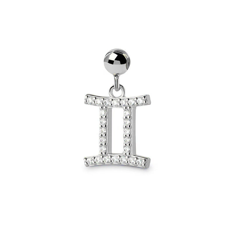 Gemini Stone Pave Zodiac Charm