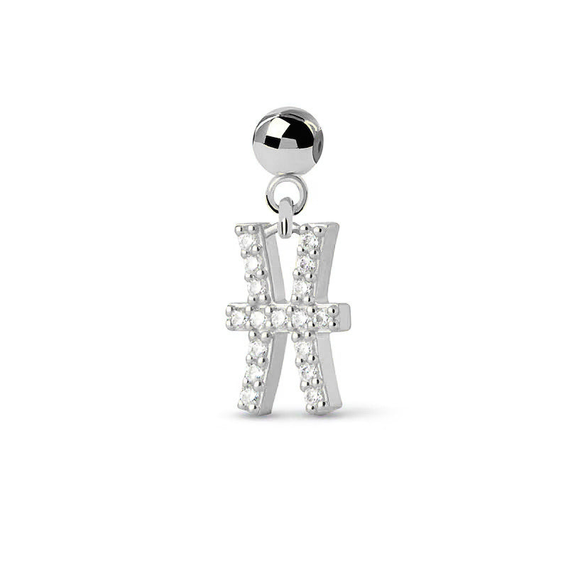 Pisces Stone Pave Zodiac Charm