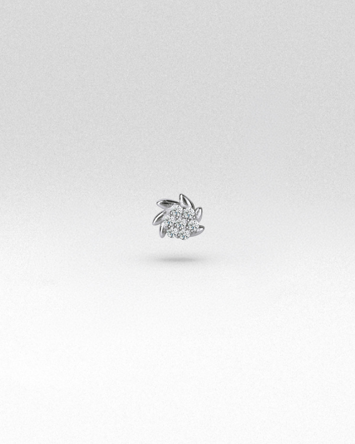 Crest Bezel Flatback Earrings