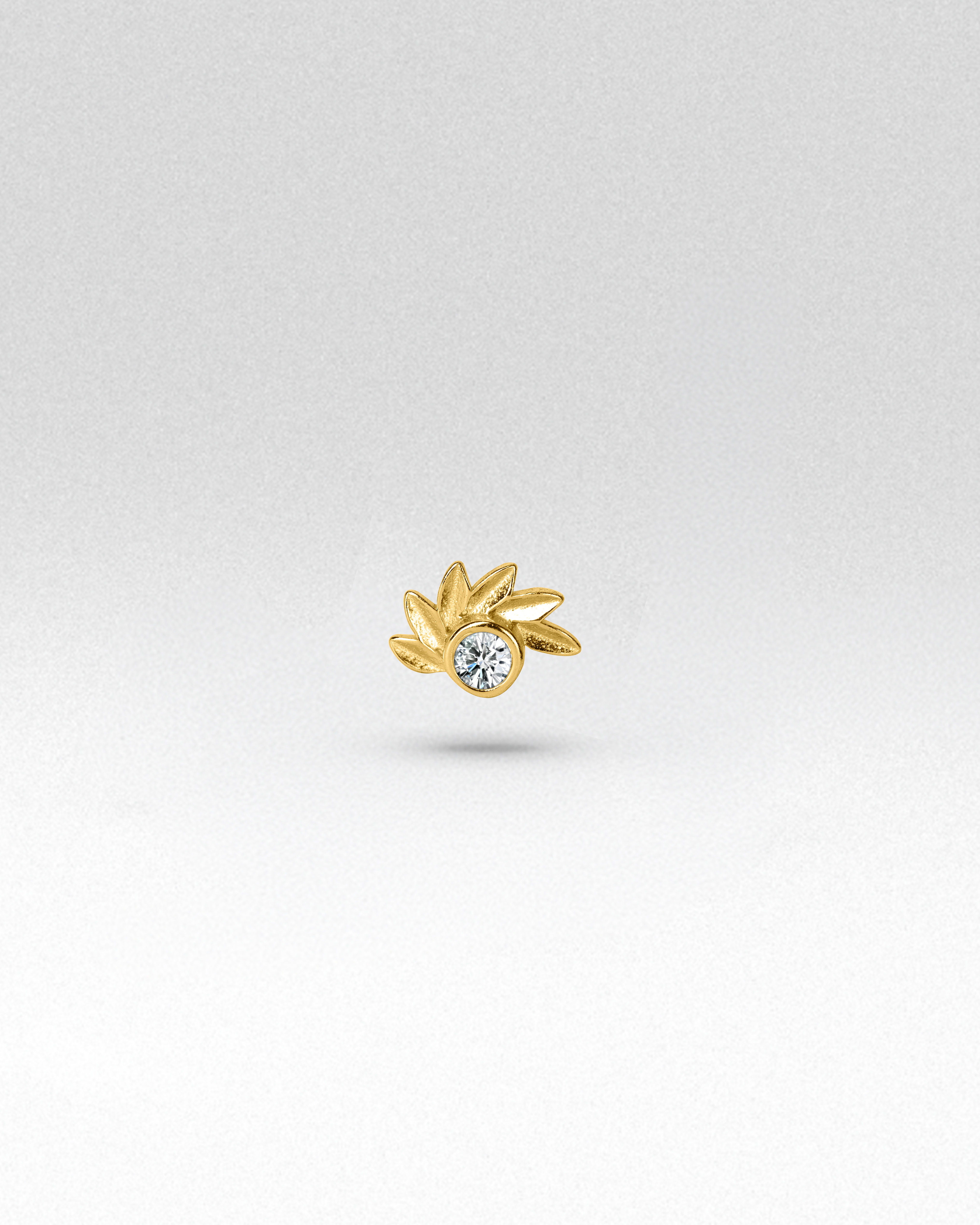 Crest Bezel Flatback Stud