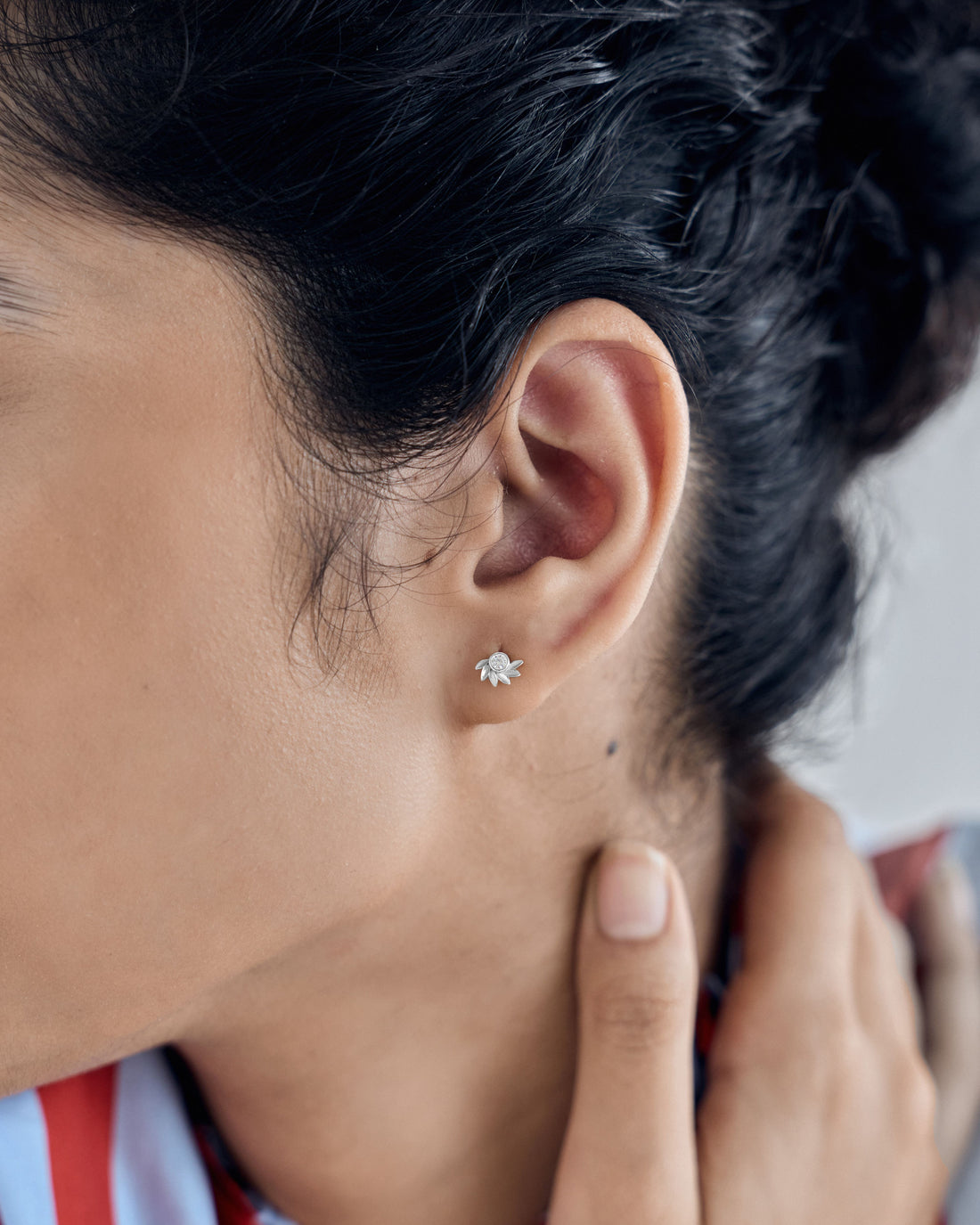 Swirl Flatback Earrings