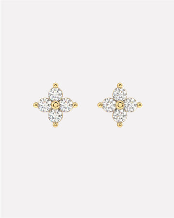 Lotus Flower Minimal Stud Earrings