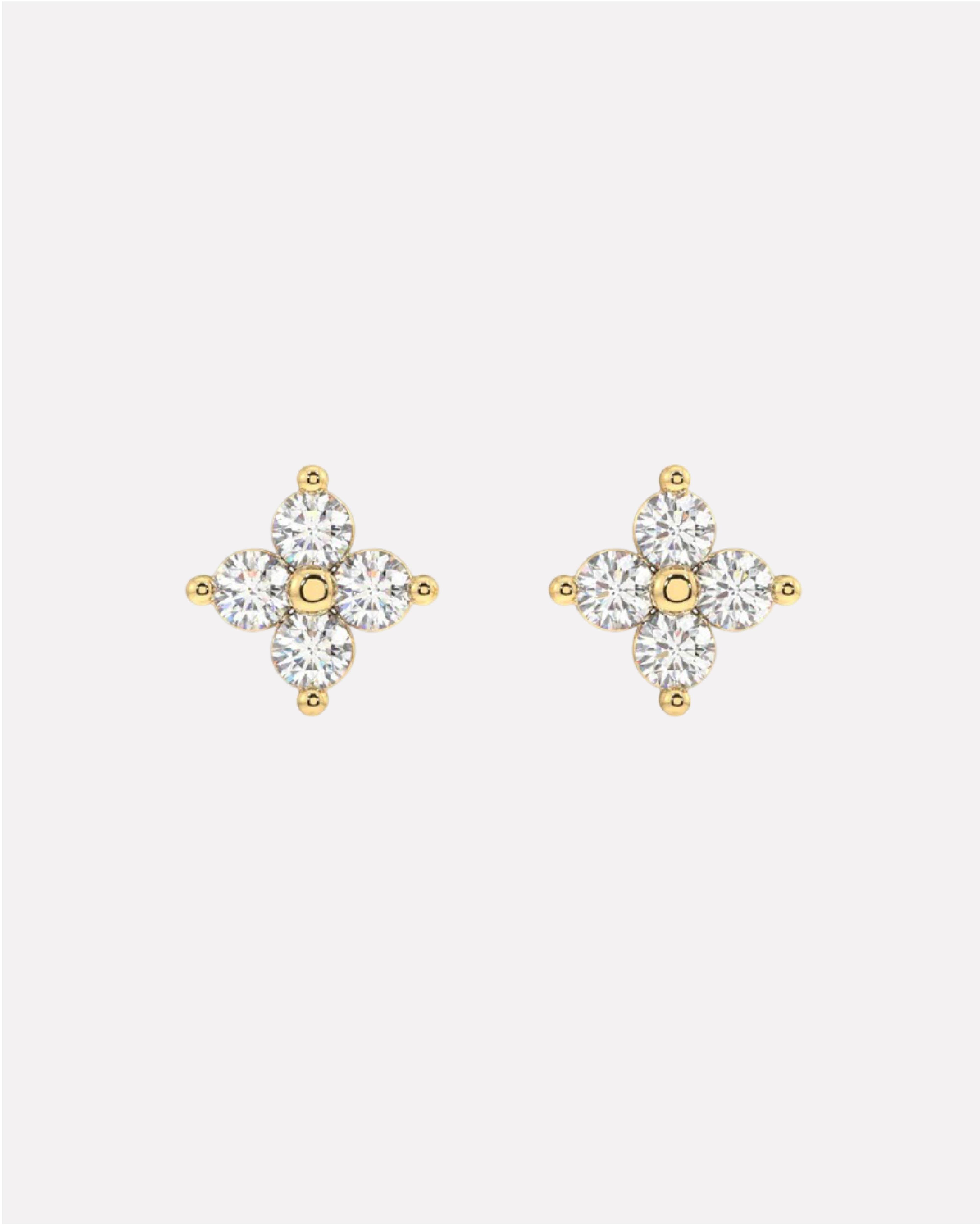 Lotus Flower Minimal Stud Earrings