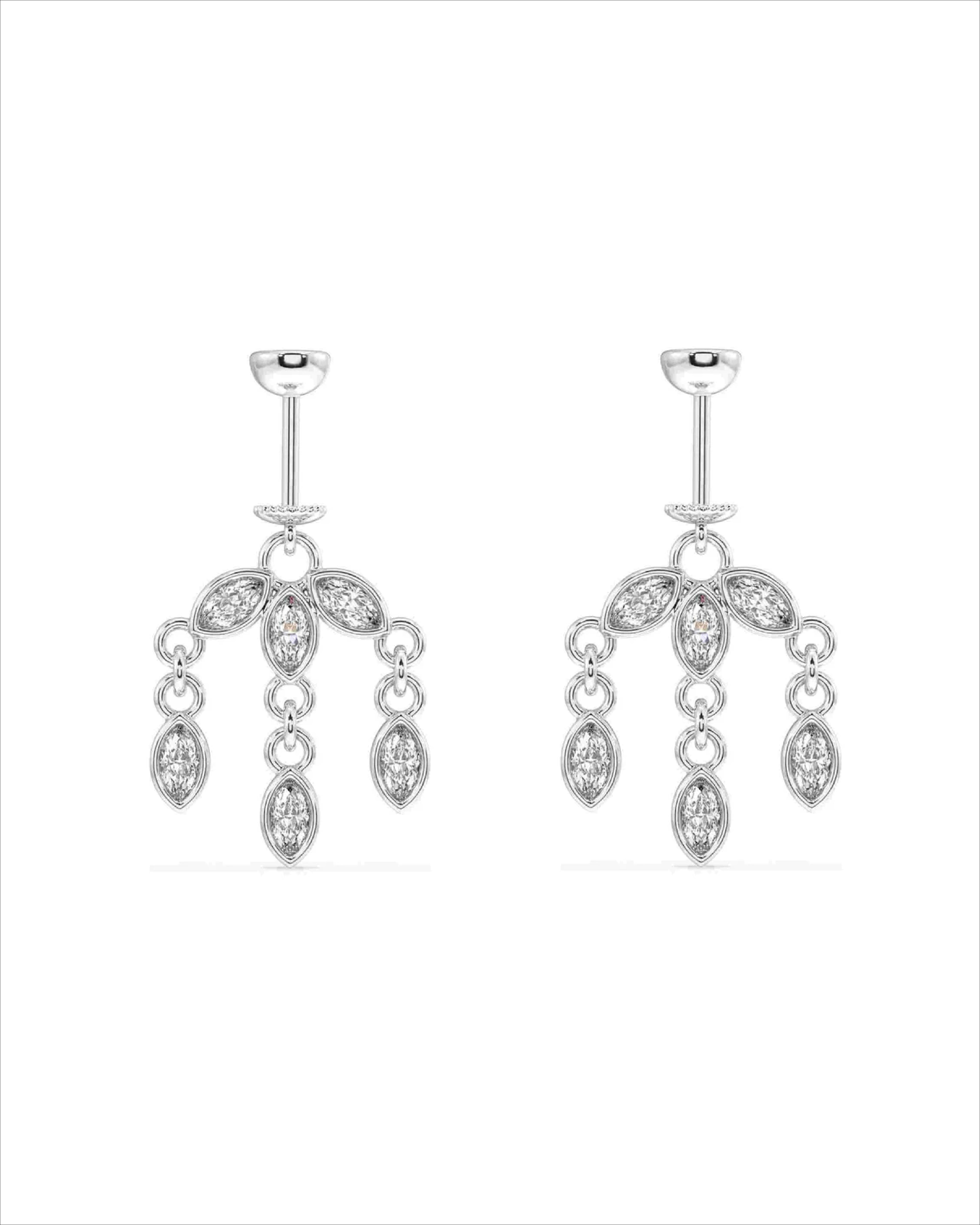 Luxury Raindrops Helix Hanging Earrings
