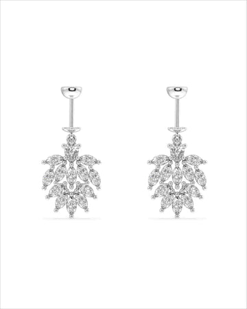 Marquise Flow Helix Hanging Earrings