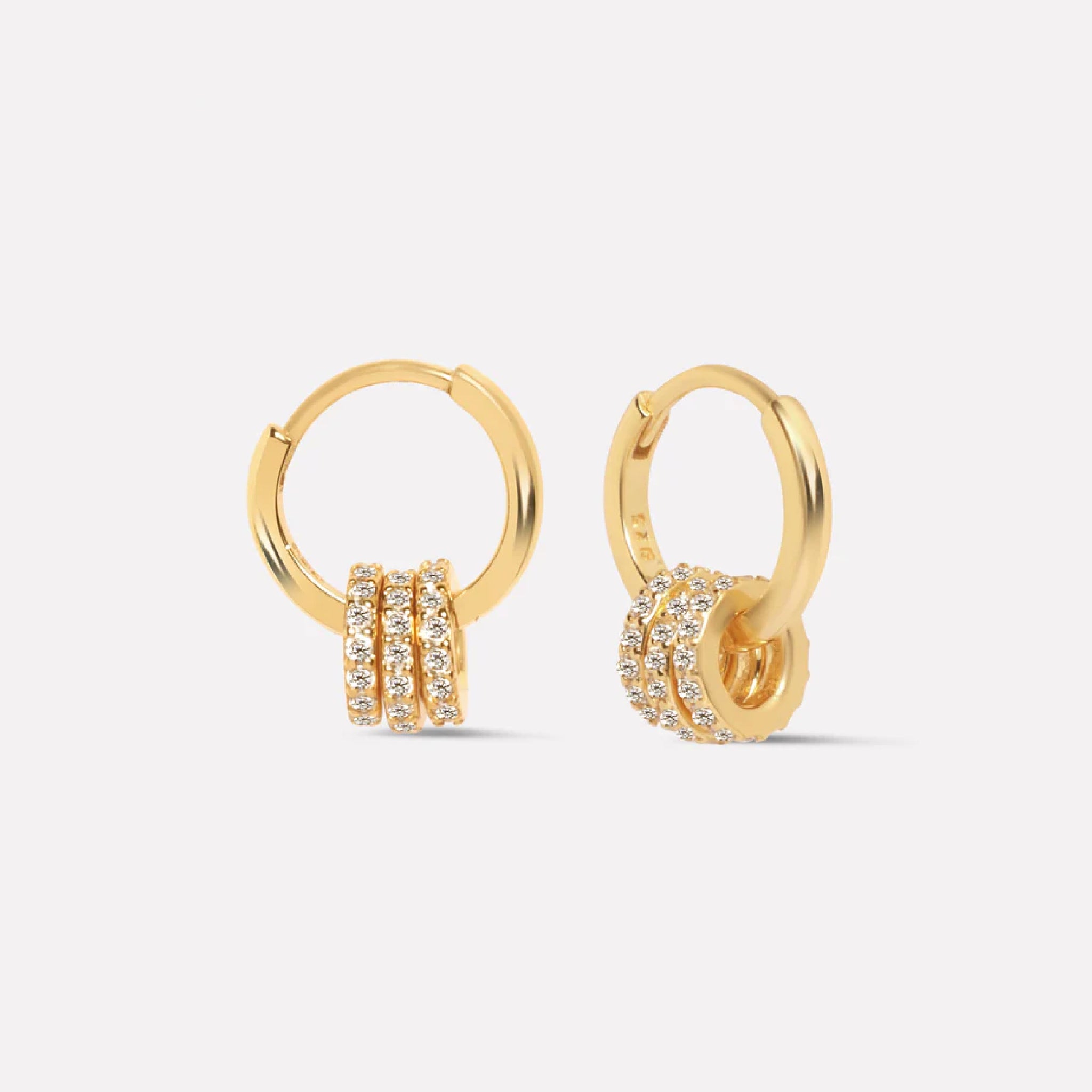 Multi Rings Hoops Earrings