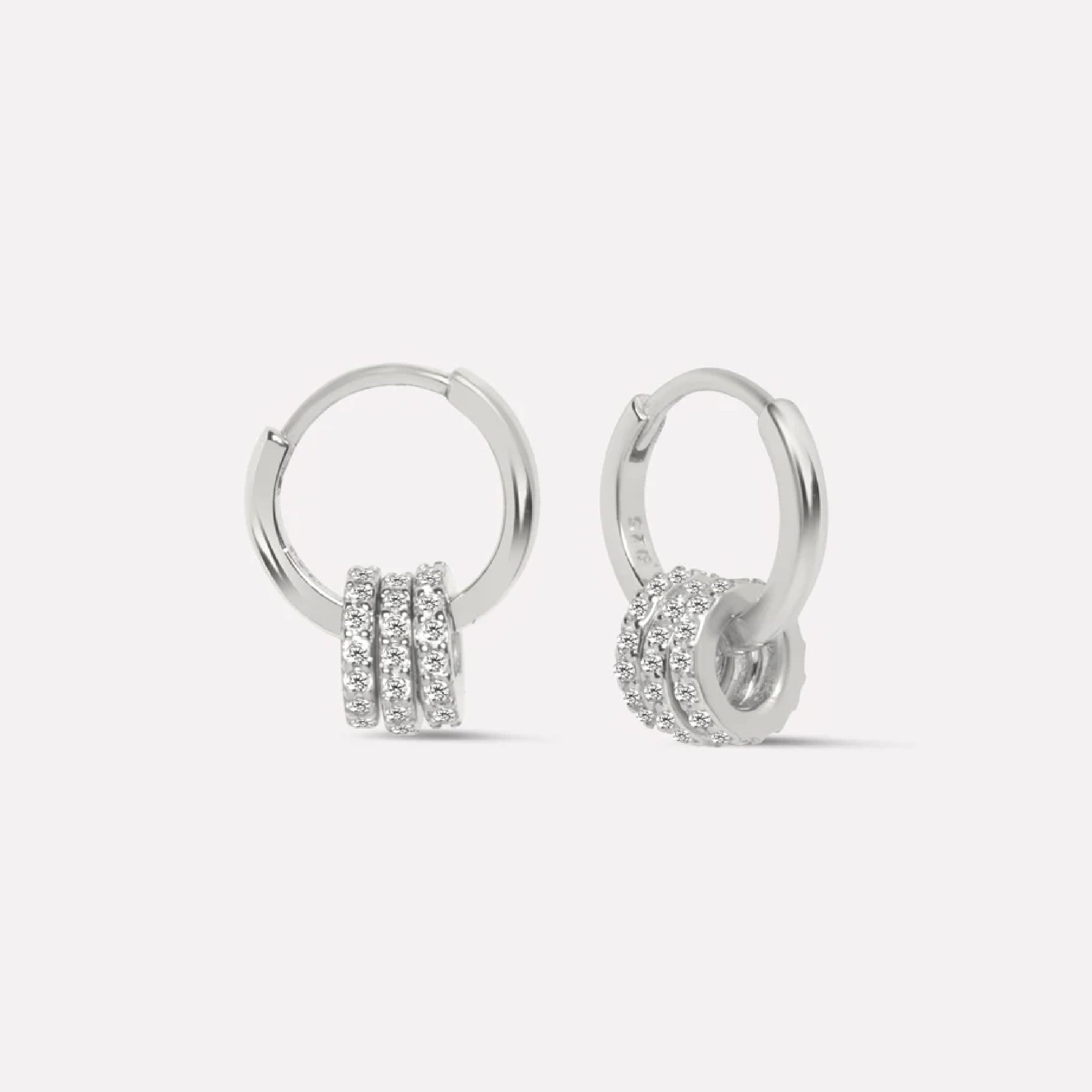 Multi Rings Hoops Earrings
