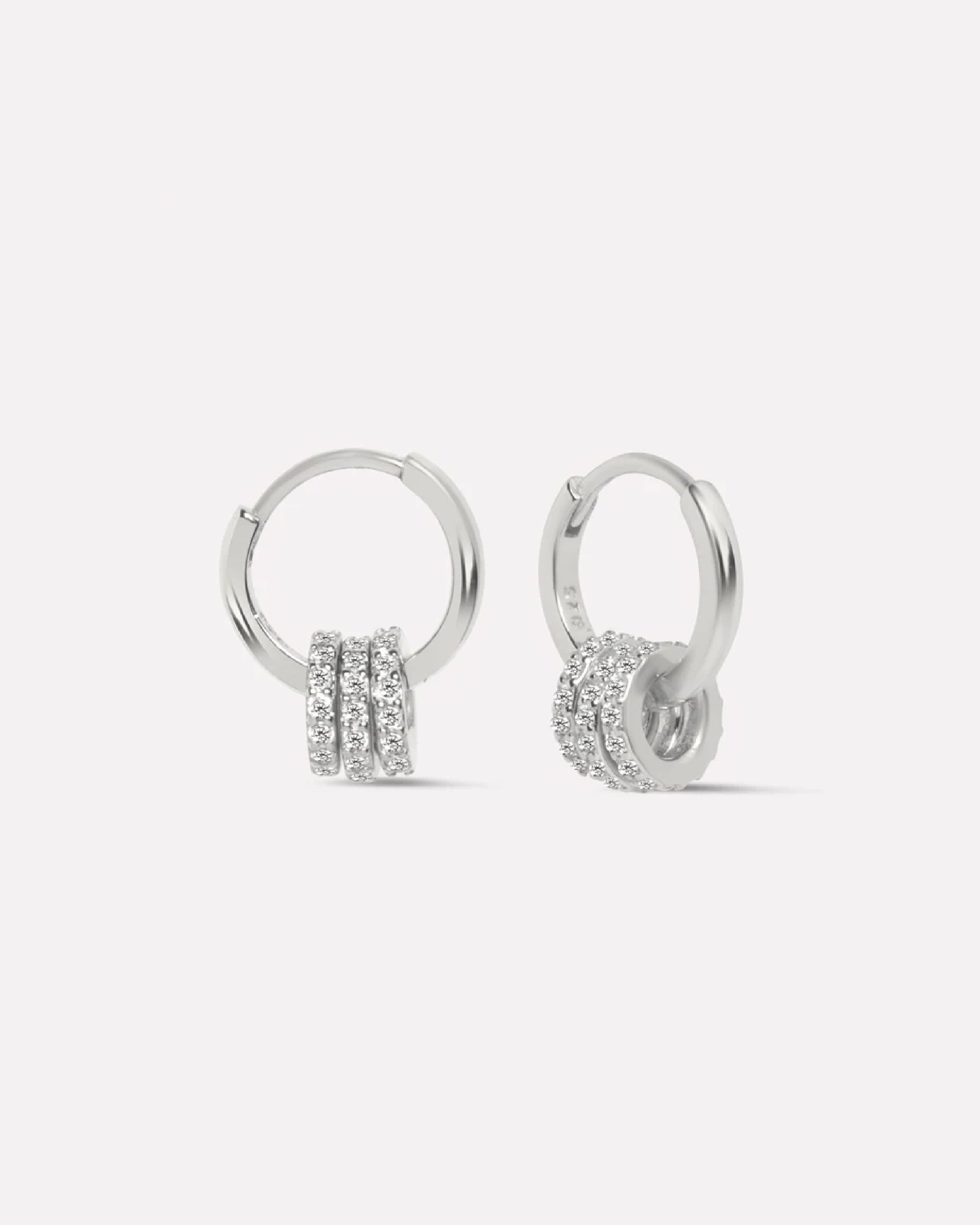 Multi Rings Hoops Earrings