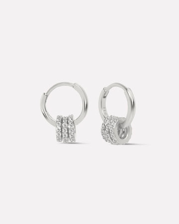 Multi Rings Hoops Earrings