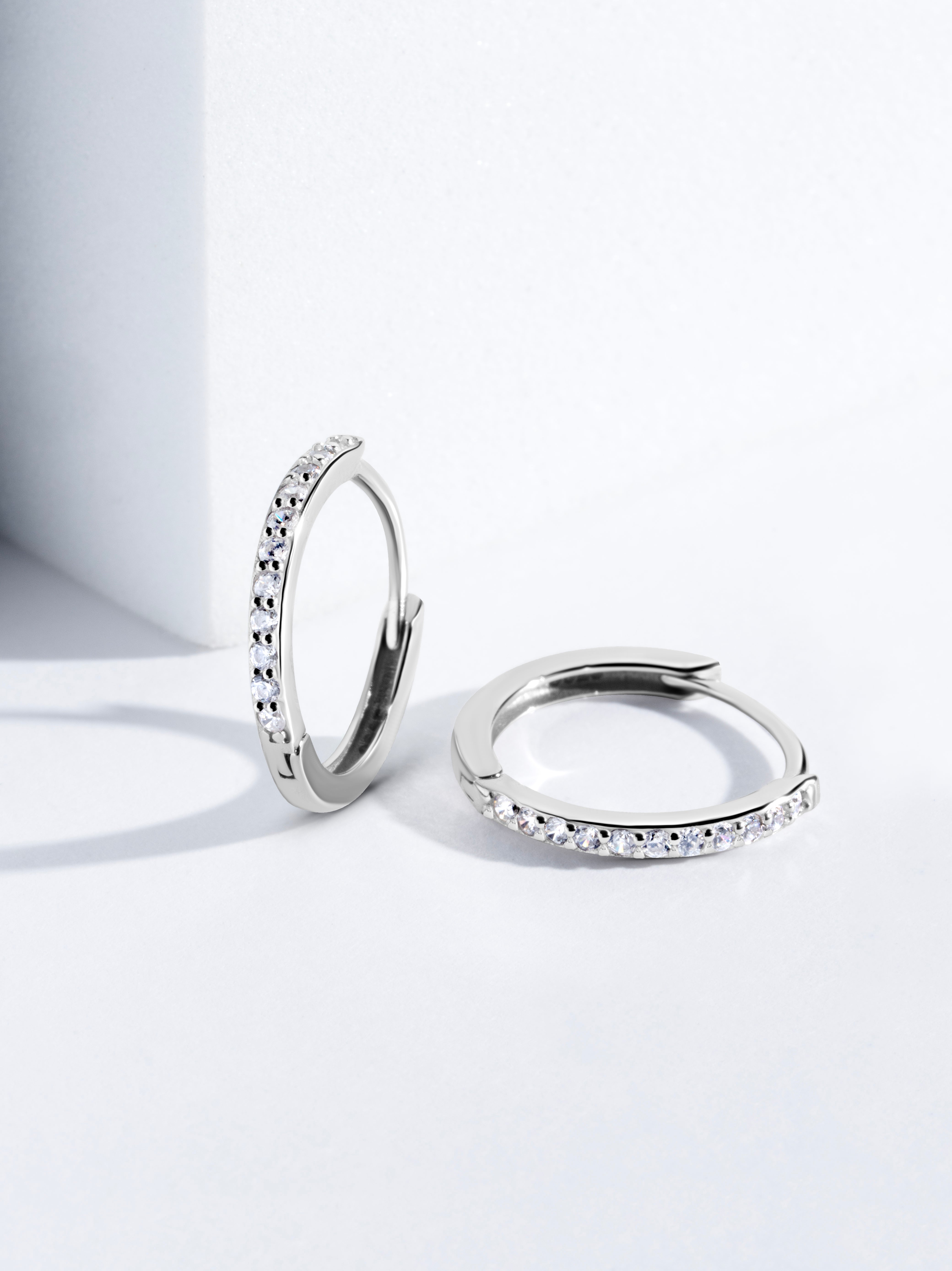 Round Statement Hoop Earrings - 12MM