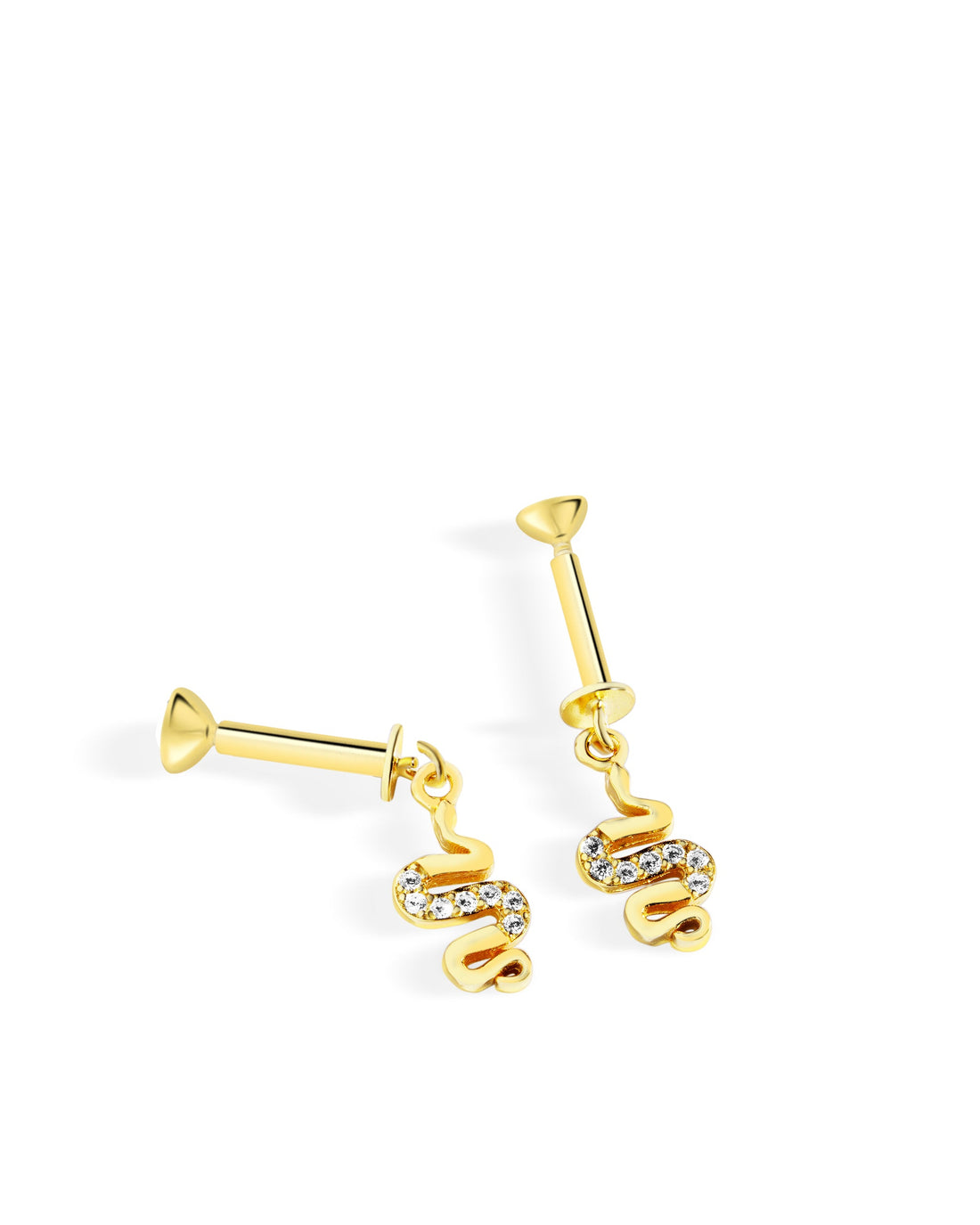 Exclusive Serpent Helix Hanging Earrings