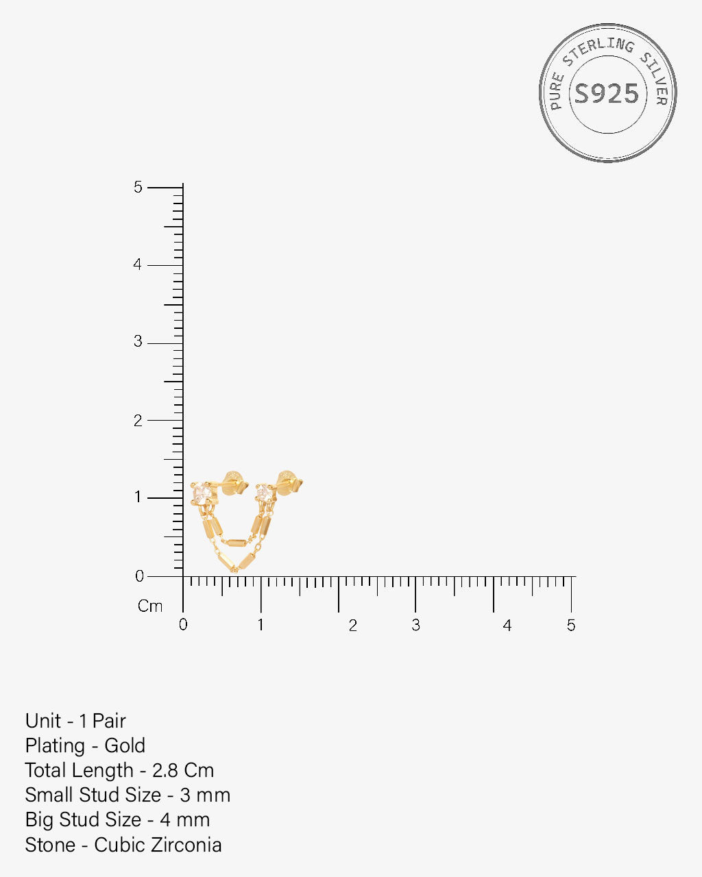 Link Chain Connector Earrings