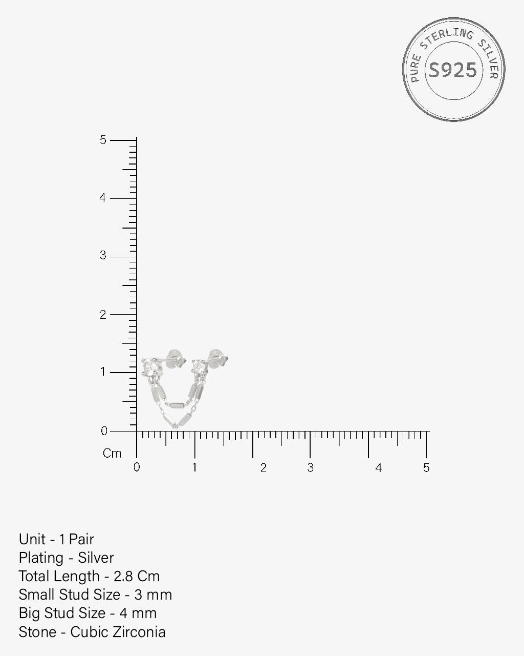 Link Chain Connector Earrings