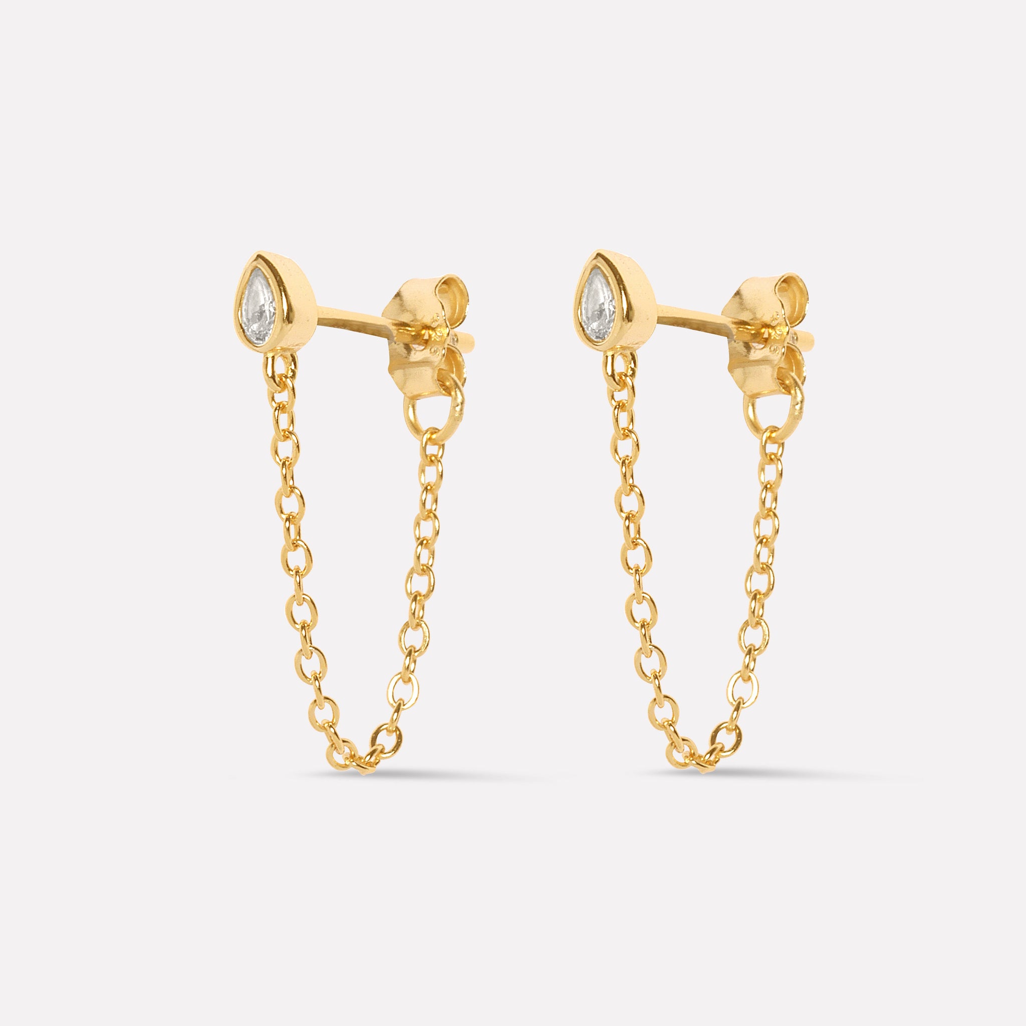 Venetia Chain Drop Earrings